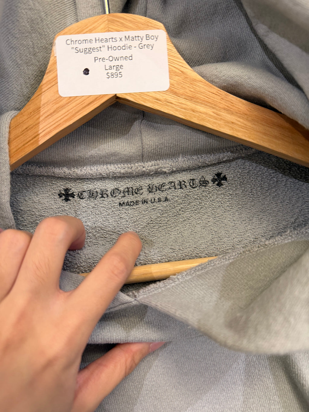 Chrome Hearts x Matty Boy
"Suggest" Hoodie - Grey