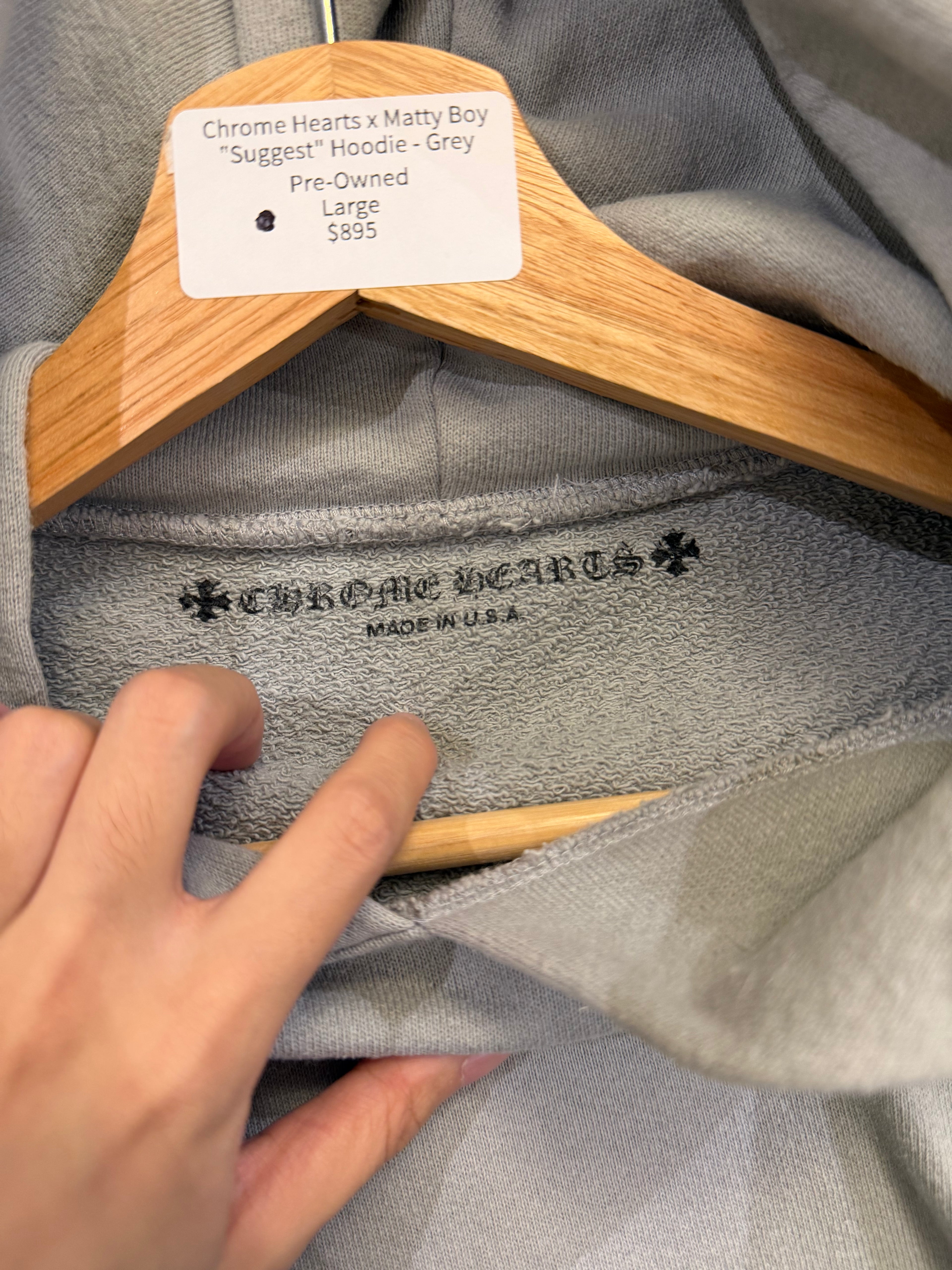 Chrome Hearts x Matty Boy
"Suggest" Hoodie - Grey