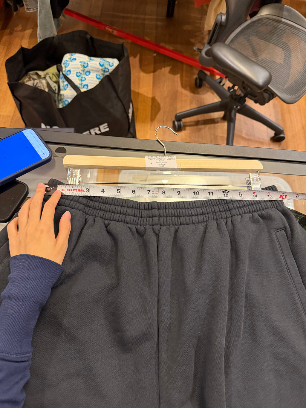 Balenciaga x Under Armour Baggy Sweatpants - Washed
Black