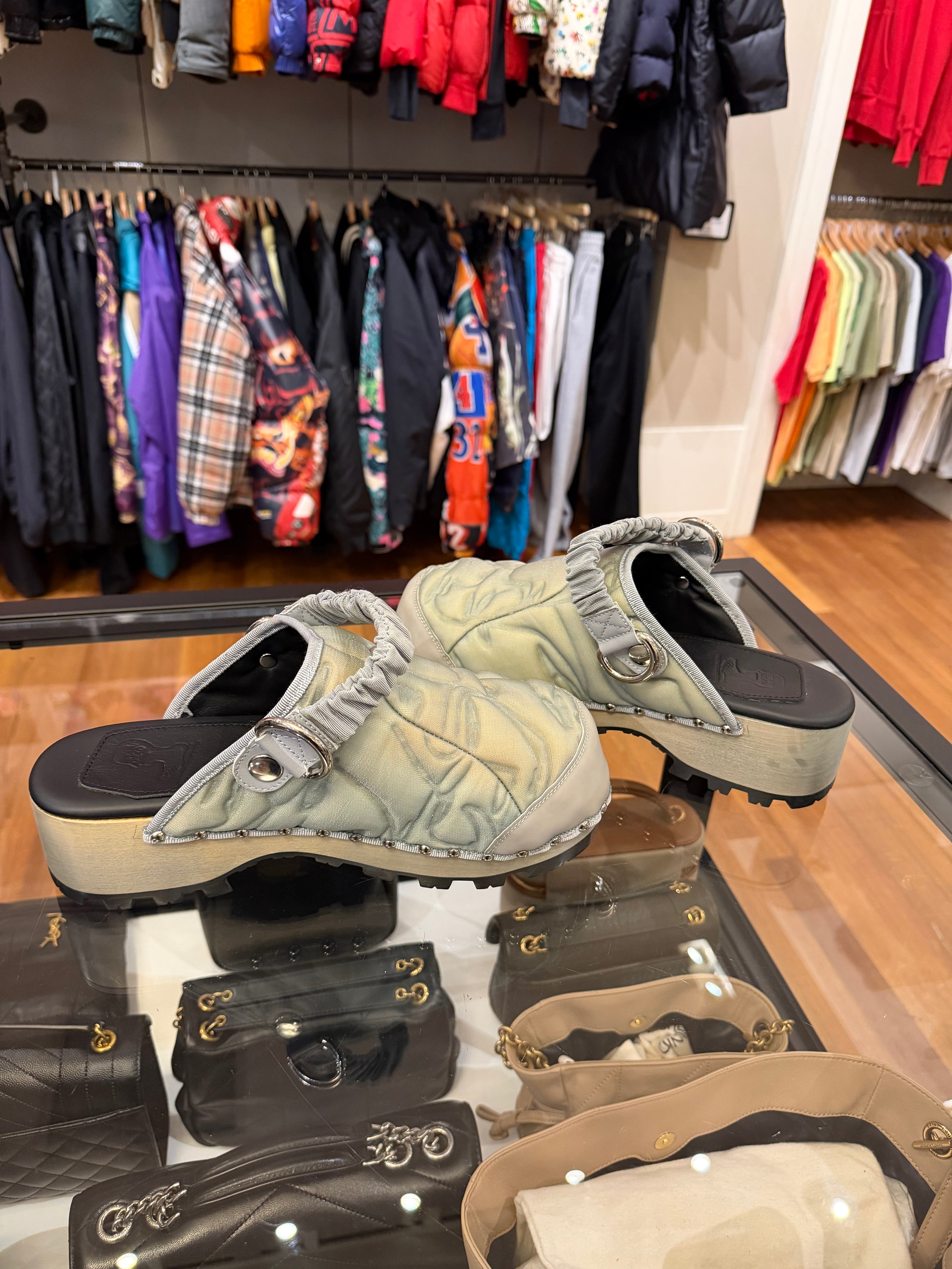 Brain Dead Energy Absorber Debossed Zoccolo Clogs