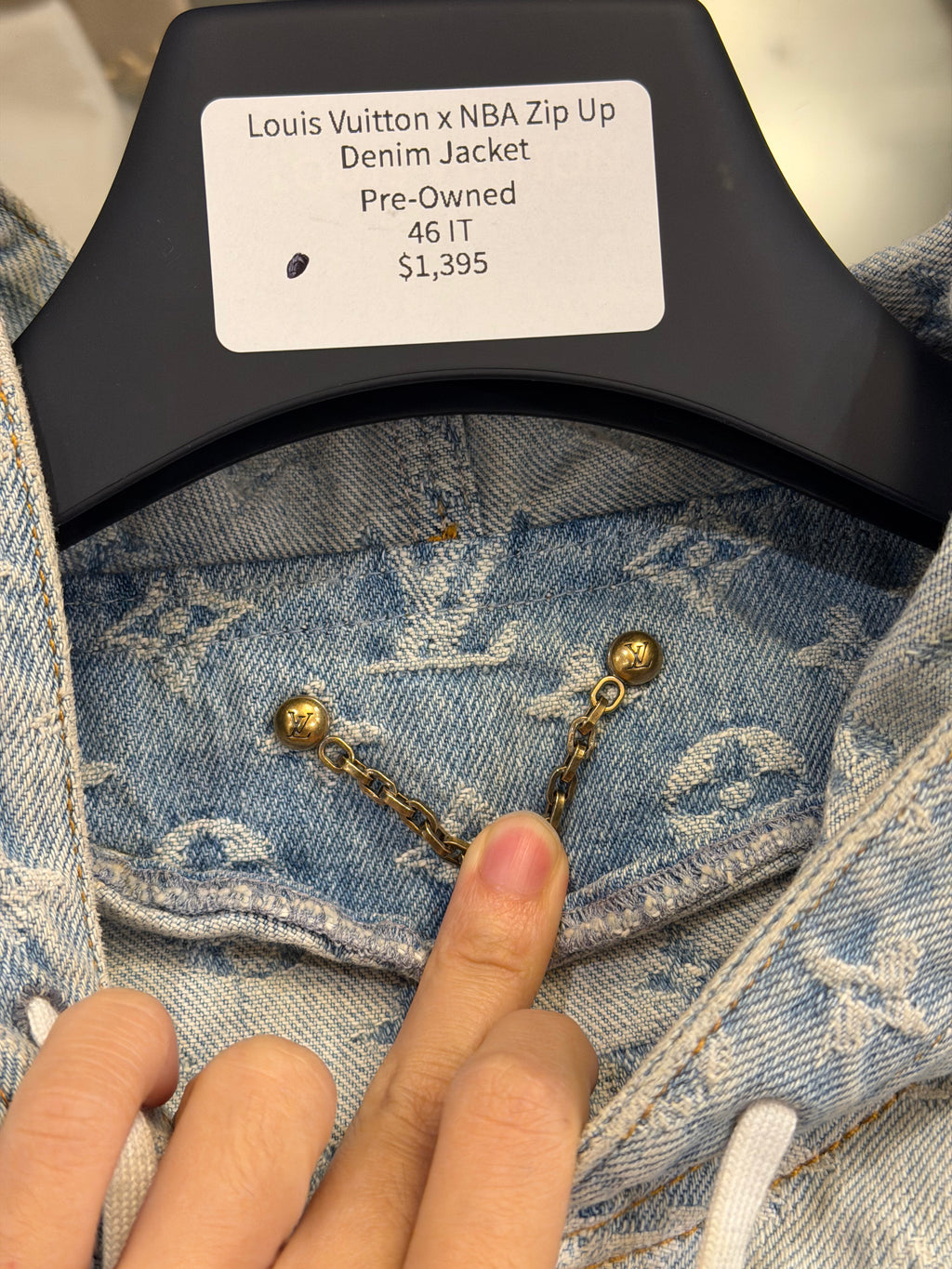 Louis Vuitton x NBA Zip Up
Denim Jacket