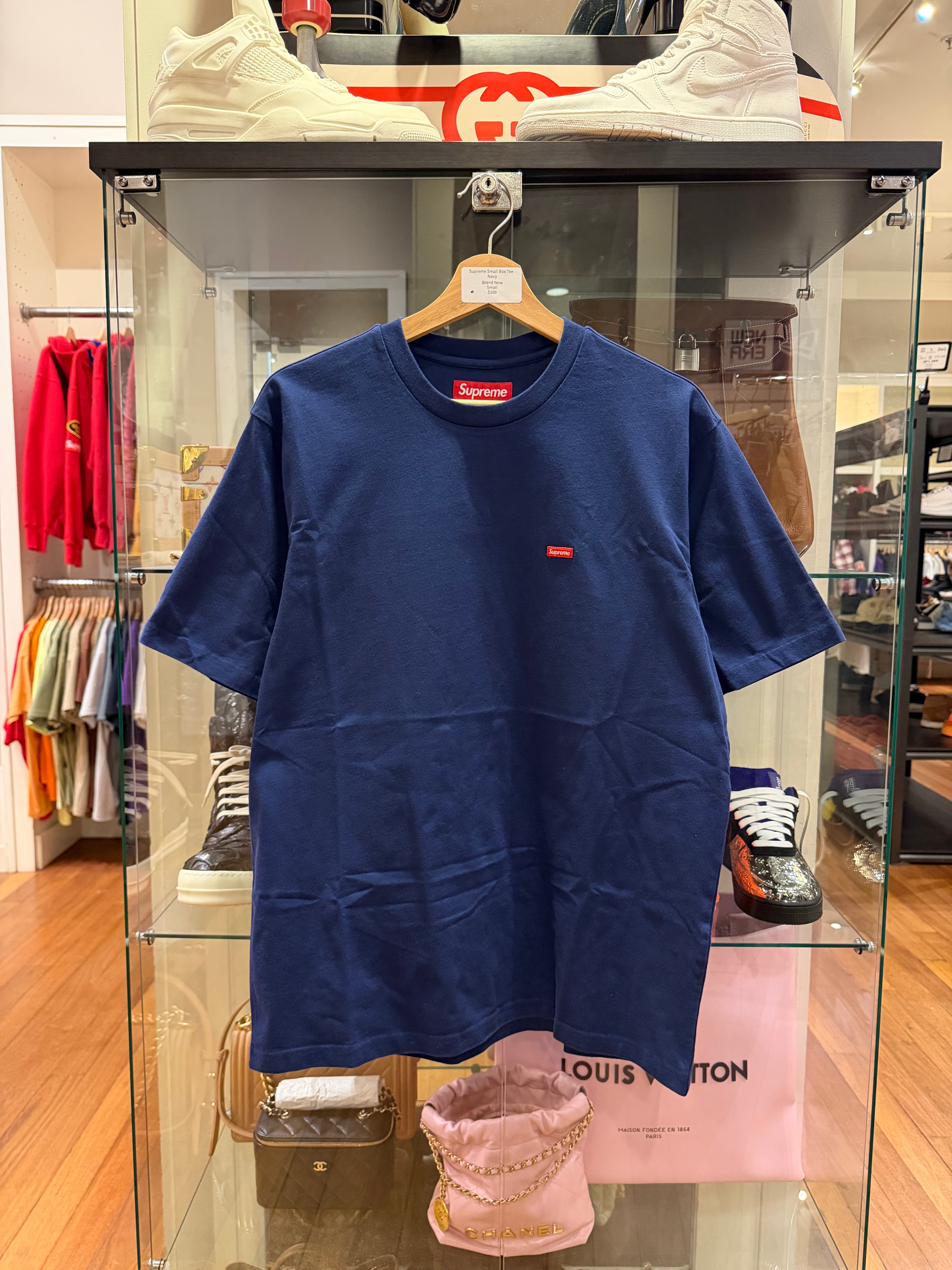 Supreme Small Box Tee -
Navy