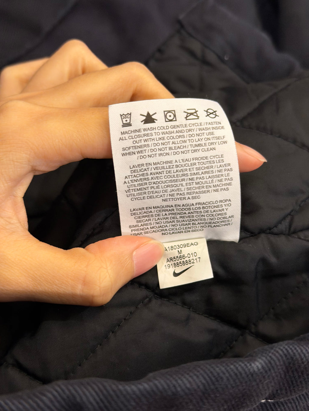 Supreme x Nike Double Zip
Quilted Work Jacket