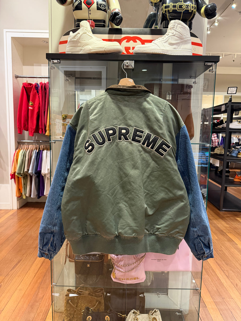 Supreme Denim Sleeve MA-1
Olive Bomber Jacket