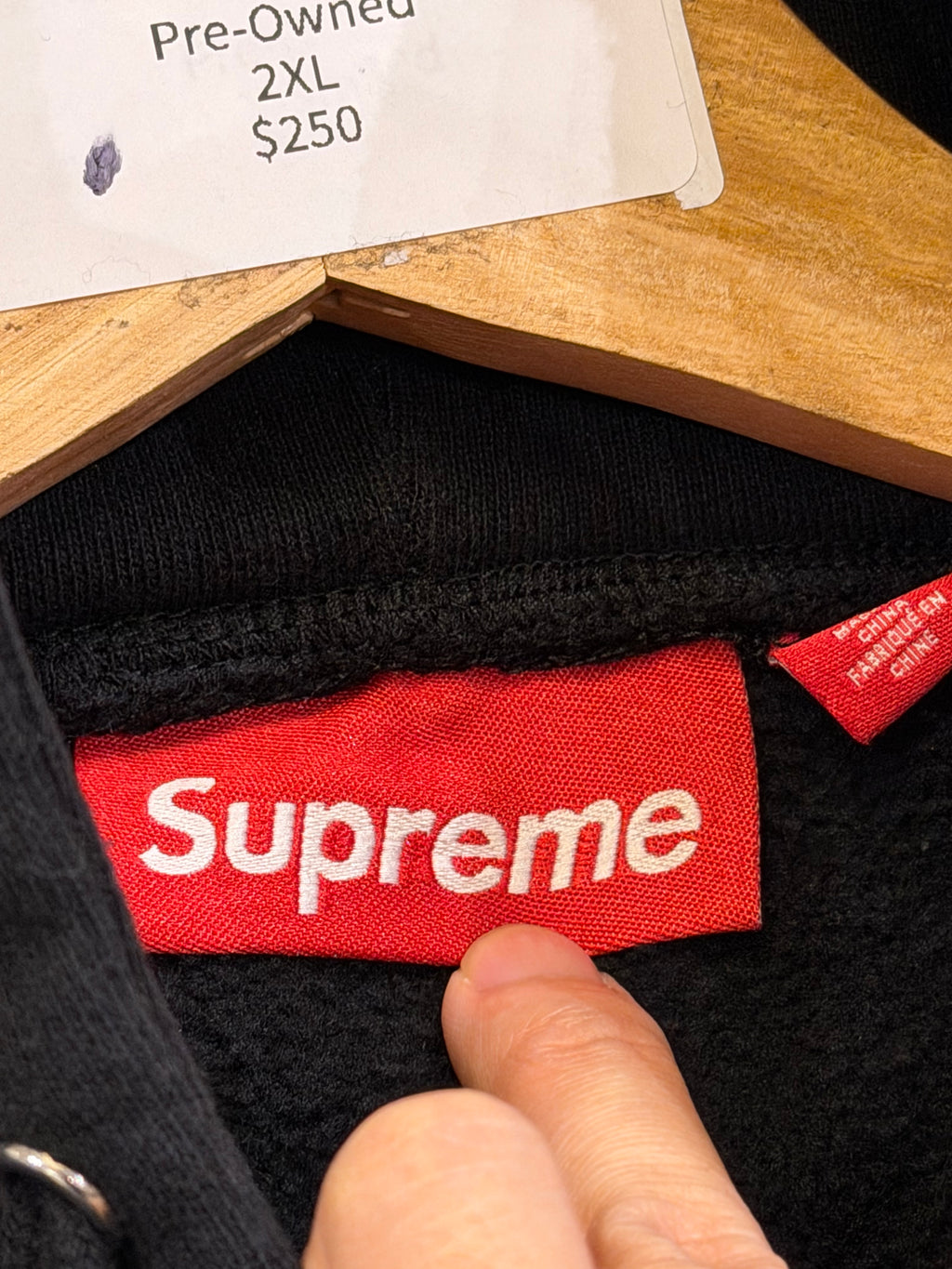 Supreme Patches Zip Up
Hoodie - Black