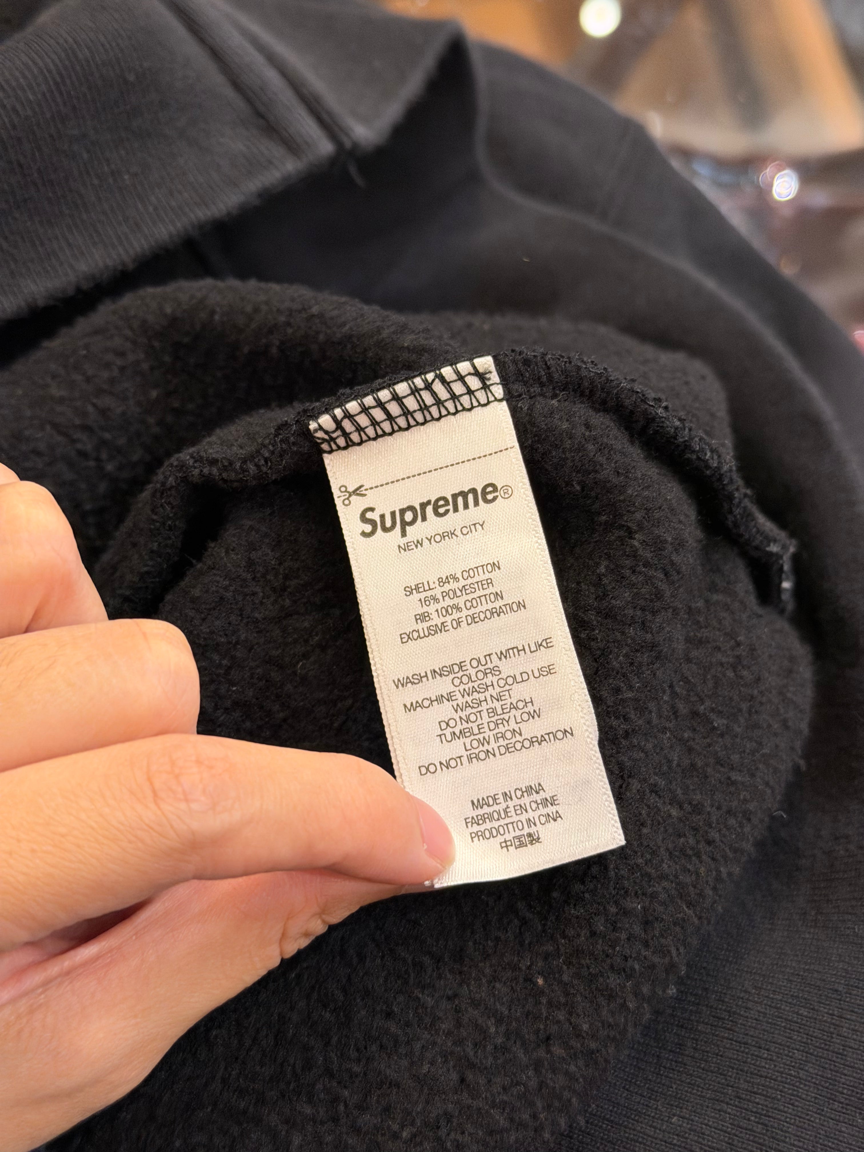 Supreme Patches Zip Up
Hoodie - Black