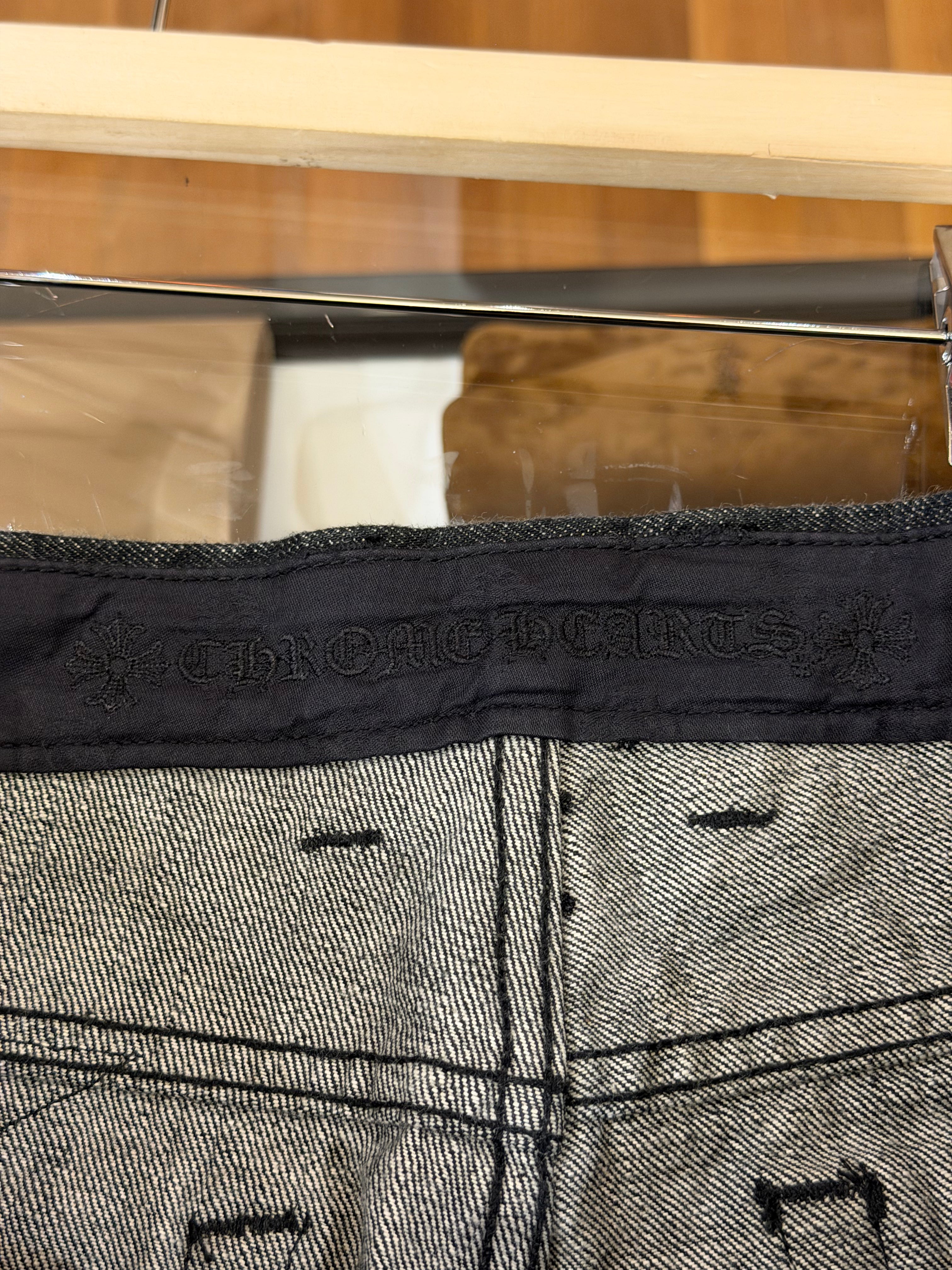 Chrome Hearts Leather Star Patch Jeans