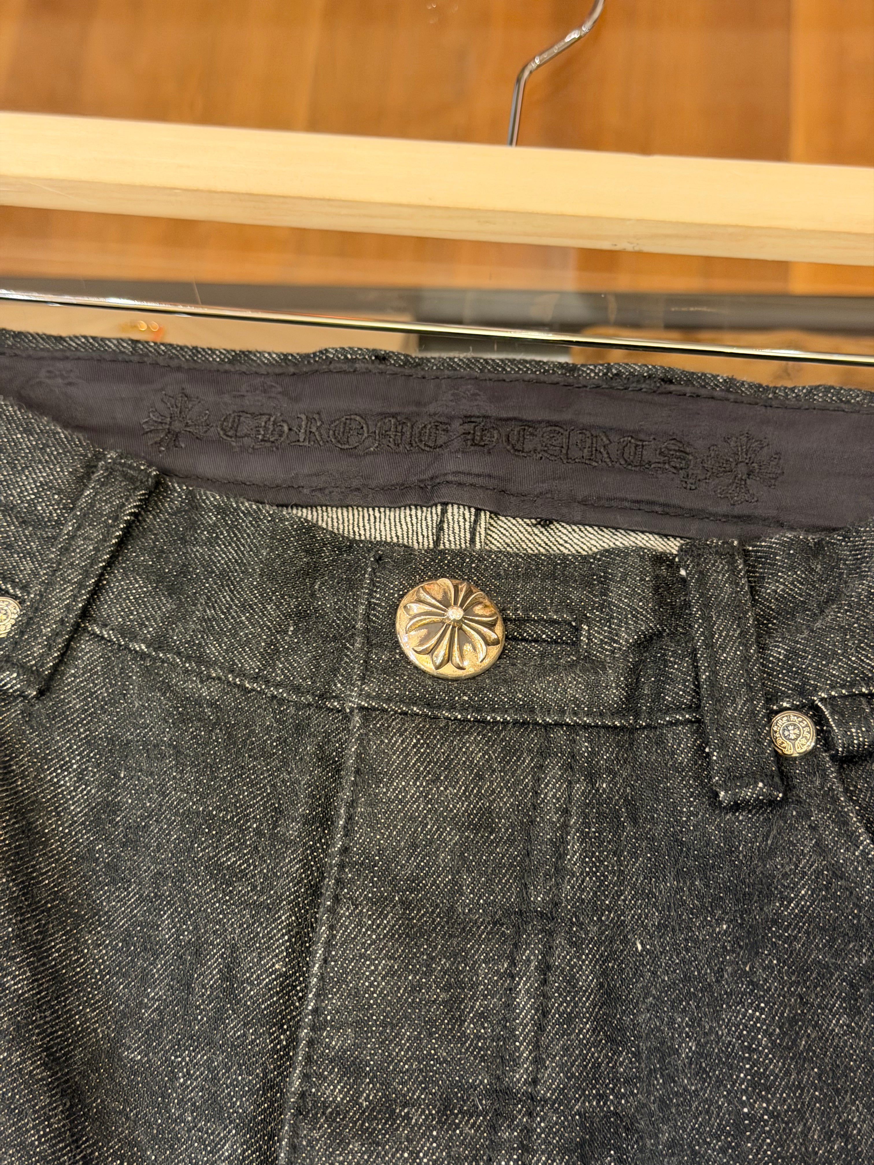Chrome Hearts Leather Star Patch Jeans