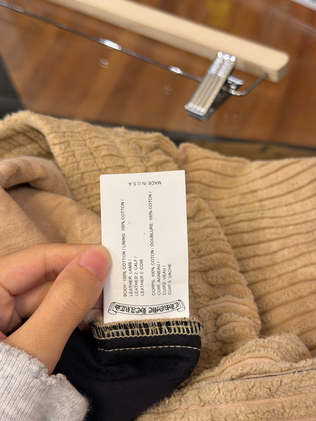 Chrome Hearts Corduroy Shorts