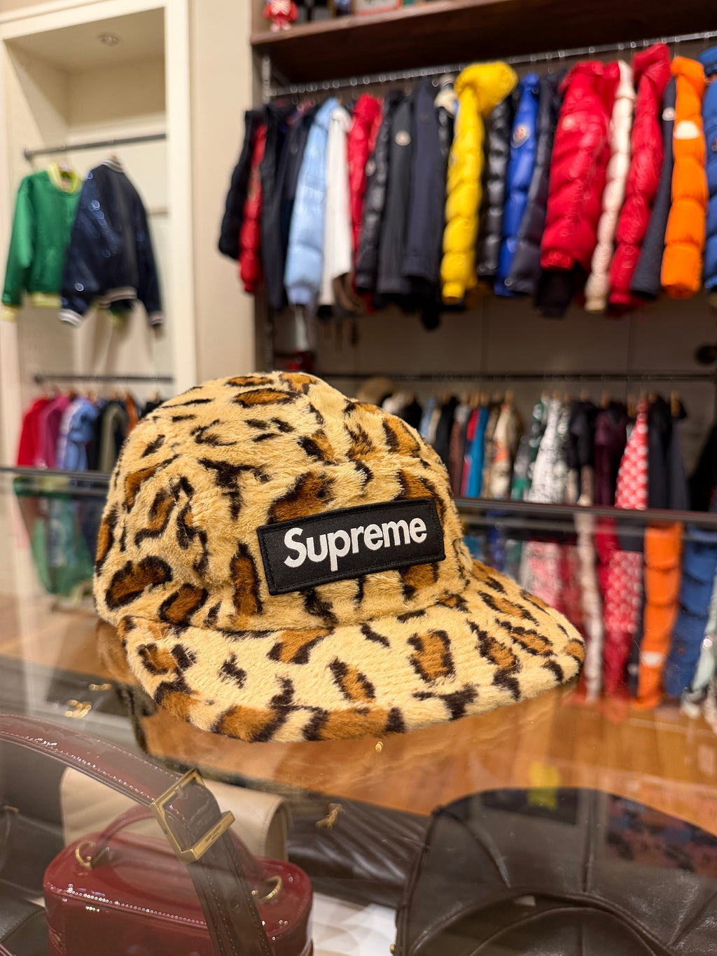 Supreme Box Logo Hat - Cheetah Print