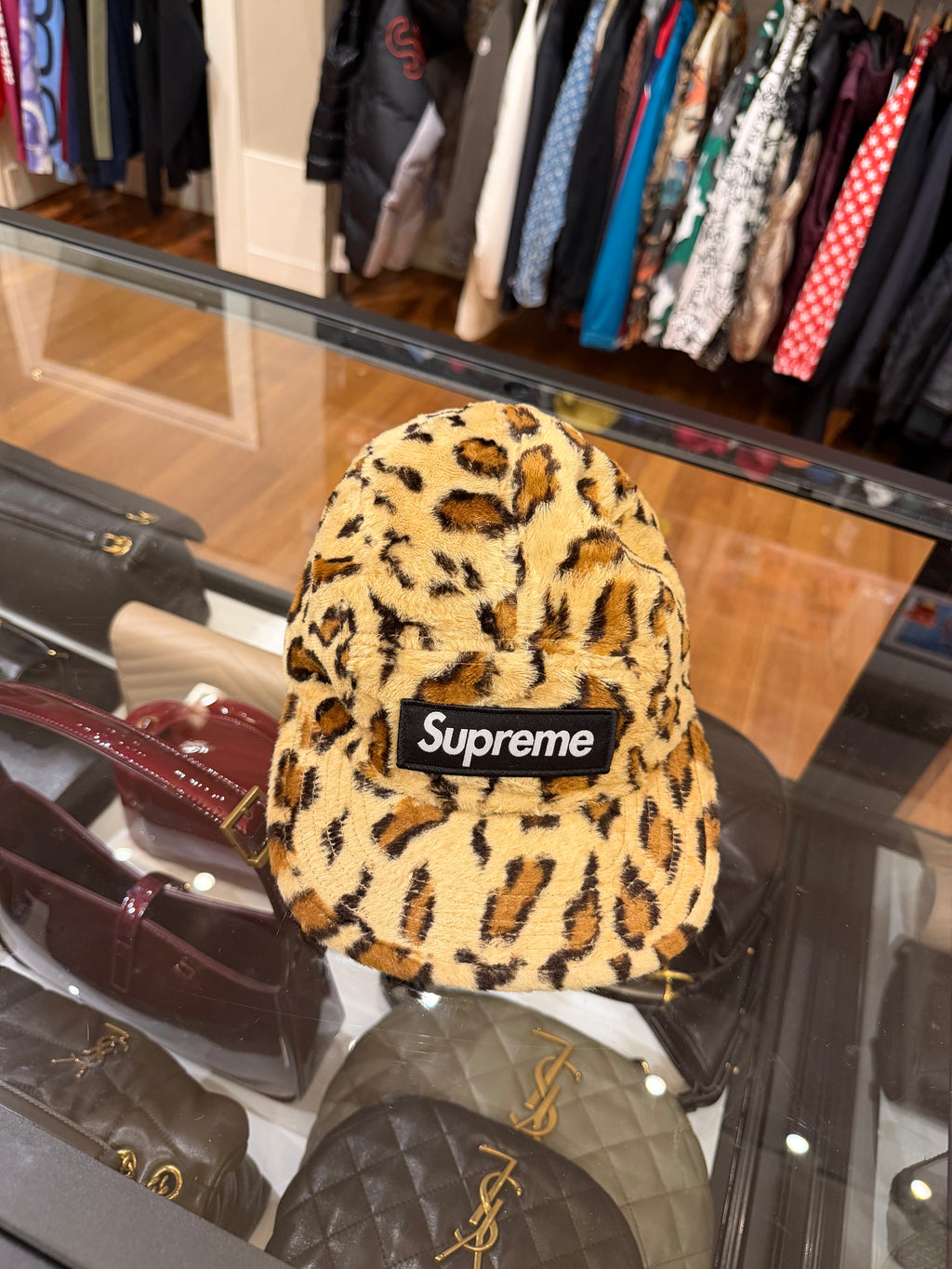 Supreme Box Logo Hat - Cheetah Print