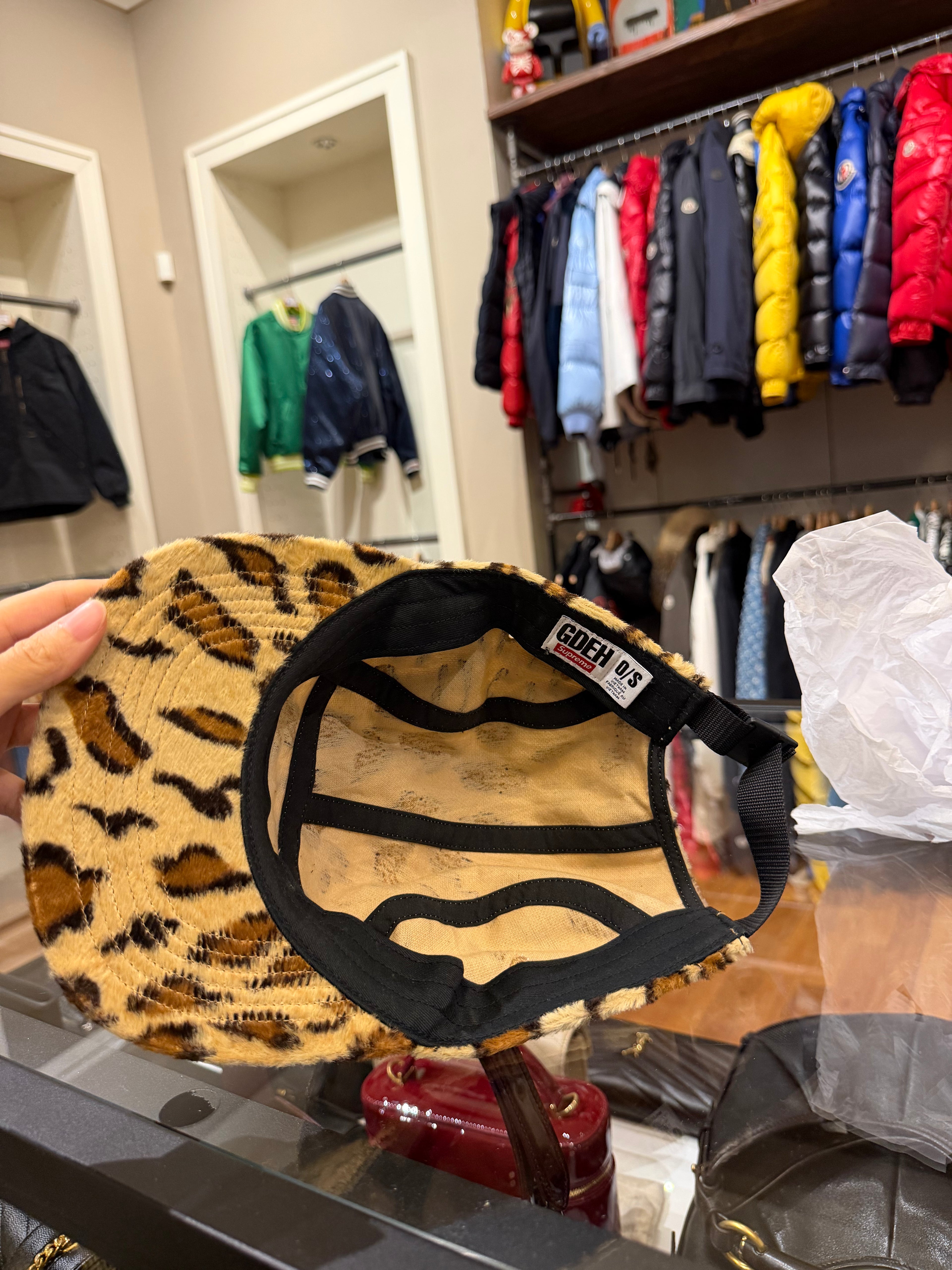 Supreme Box Logo Hat - Cheetah Print