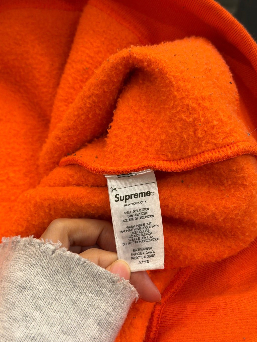 Supreme S Logo Zip Up
Hoodie - Orange