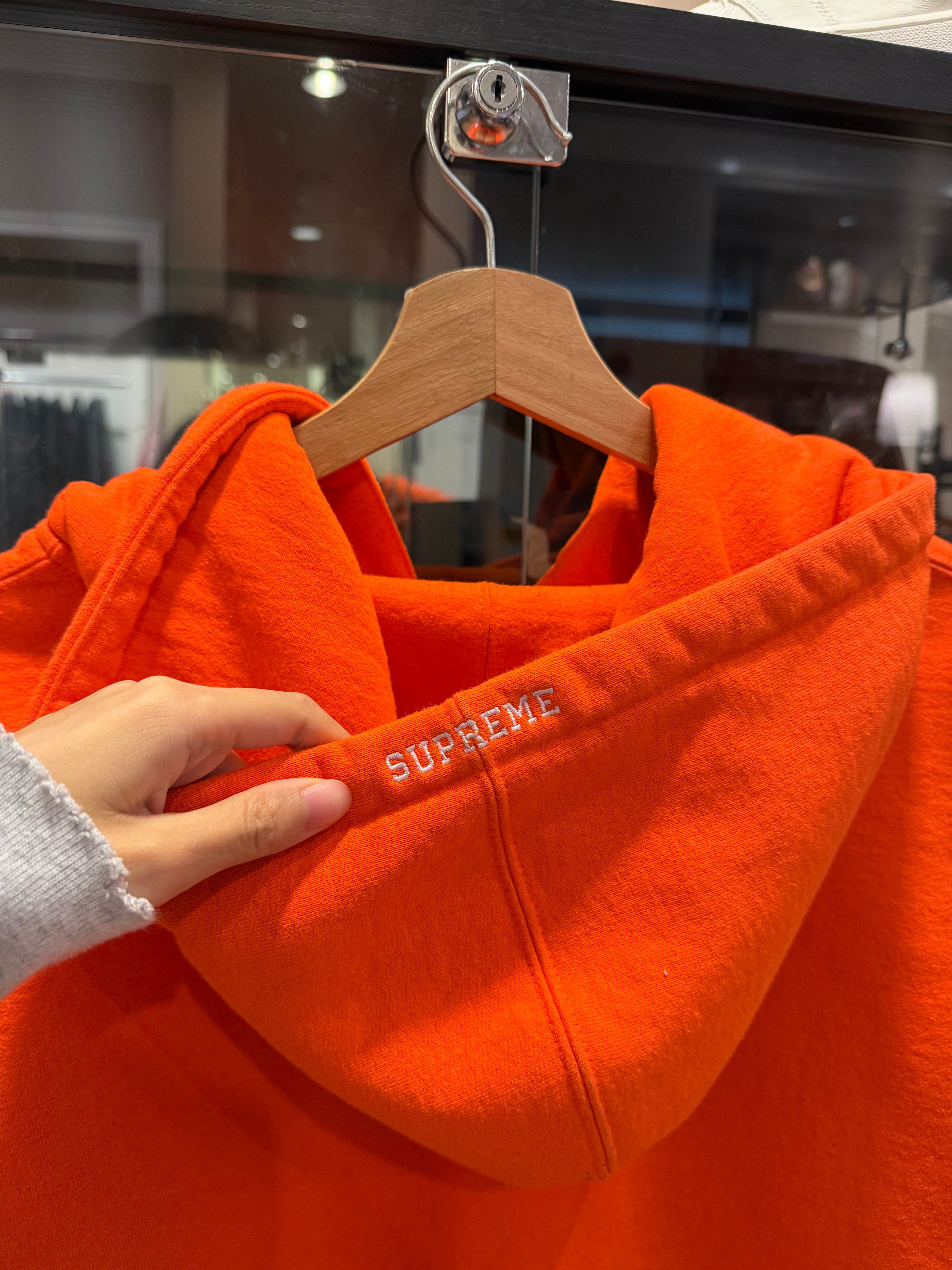 Supreme S Logo Zip Up
Hoodie - Orange