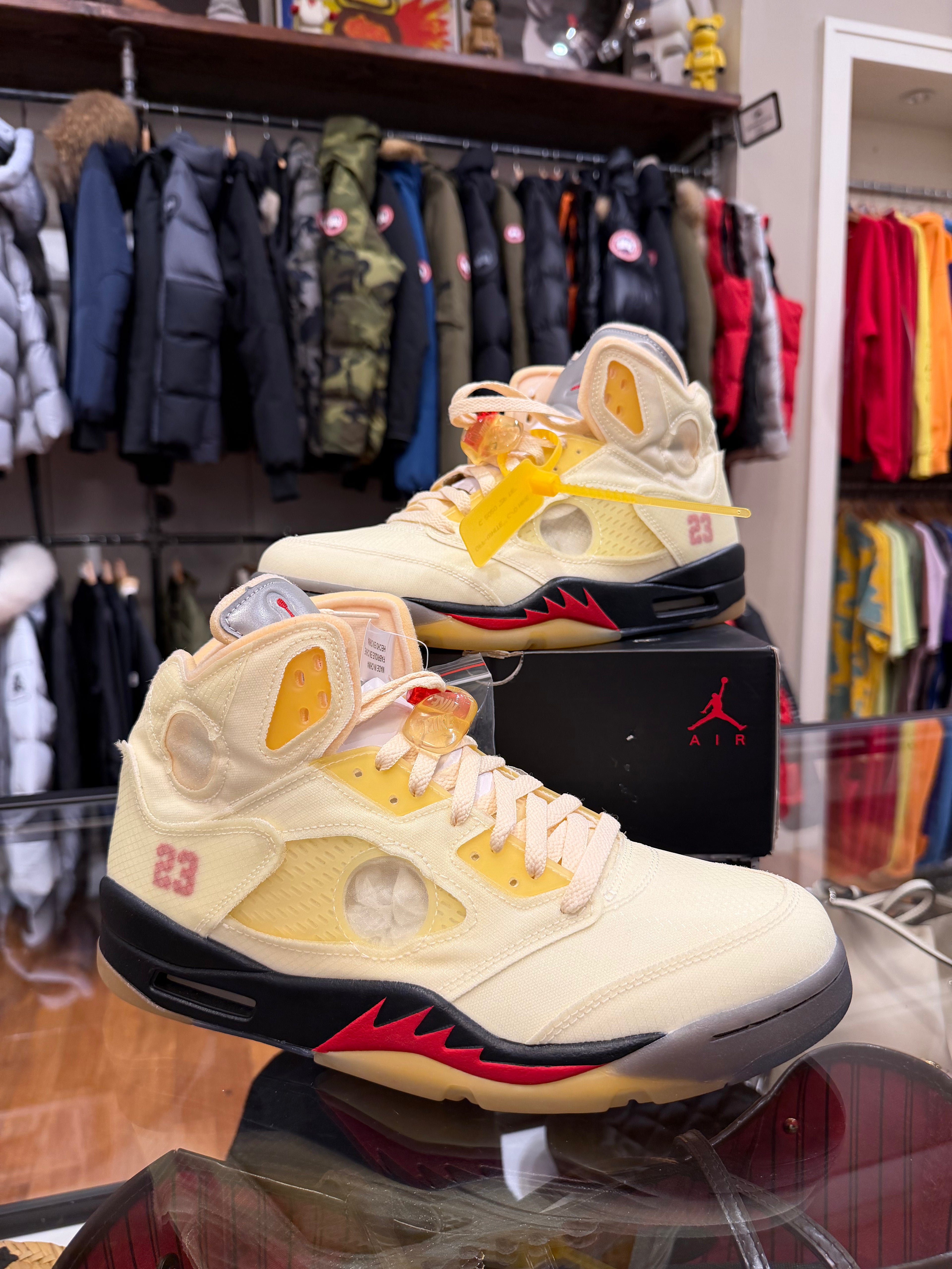 Off-White x Jordan 5 Retro - Sail