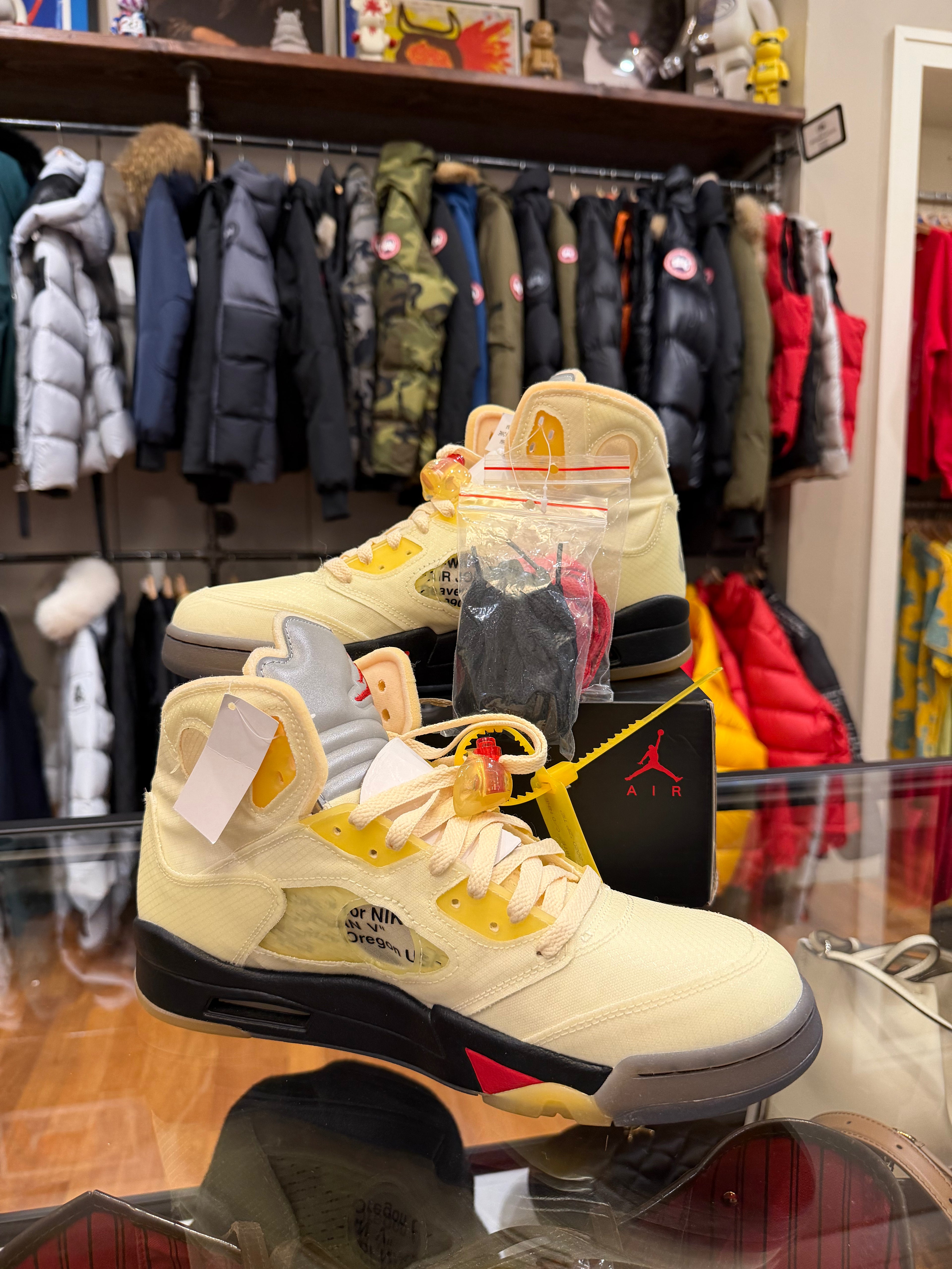Off-White x Jordan 5 Retro - Sail