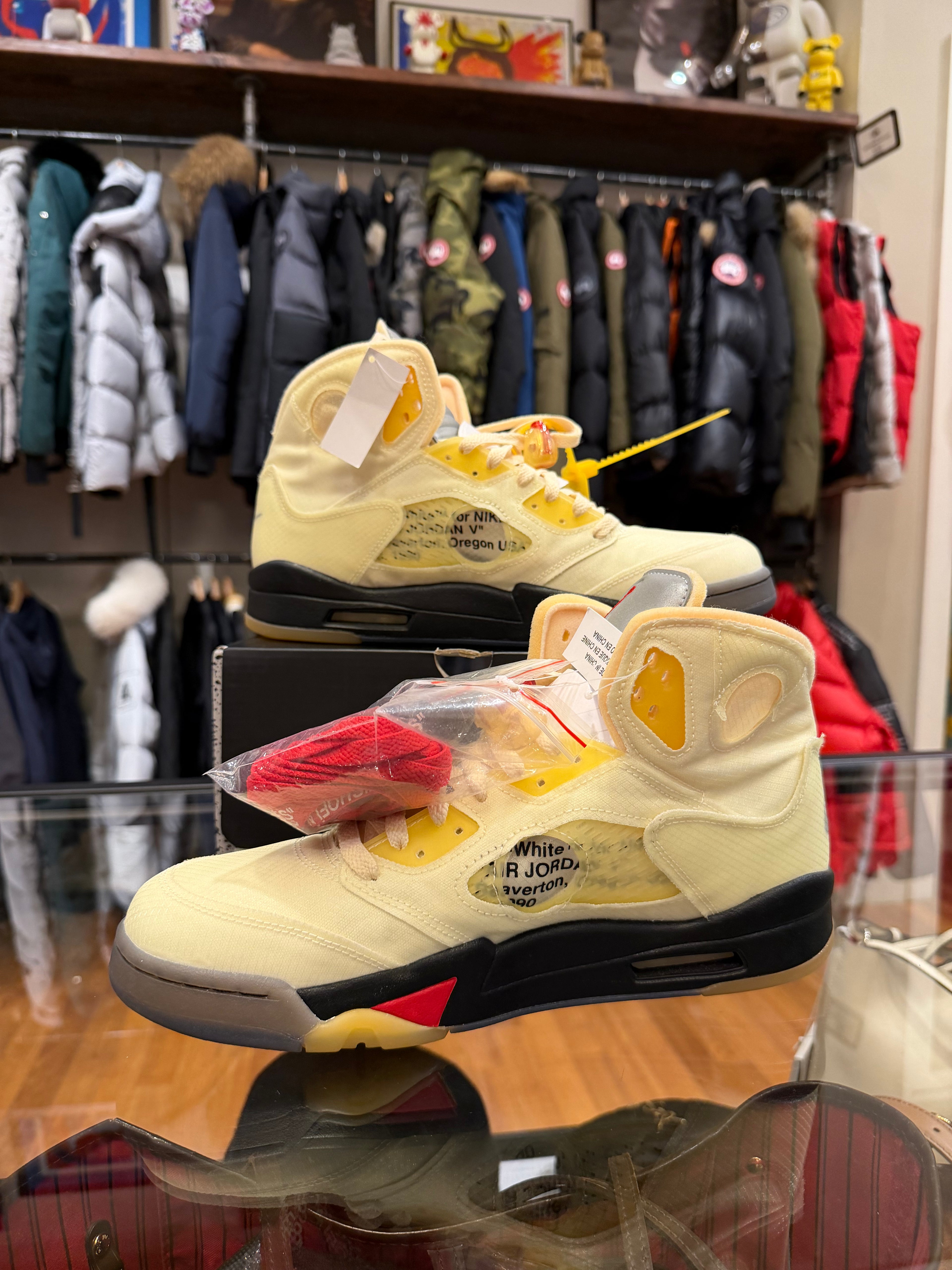 Off-White x Jordan 5 Retro - Sail