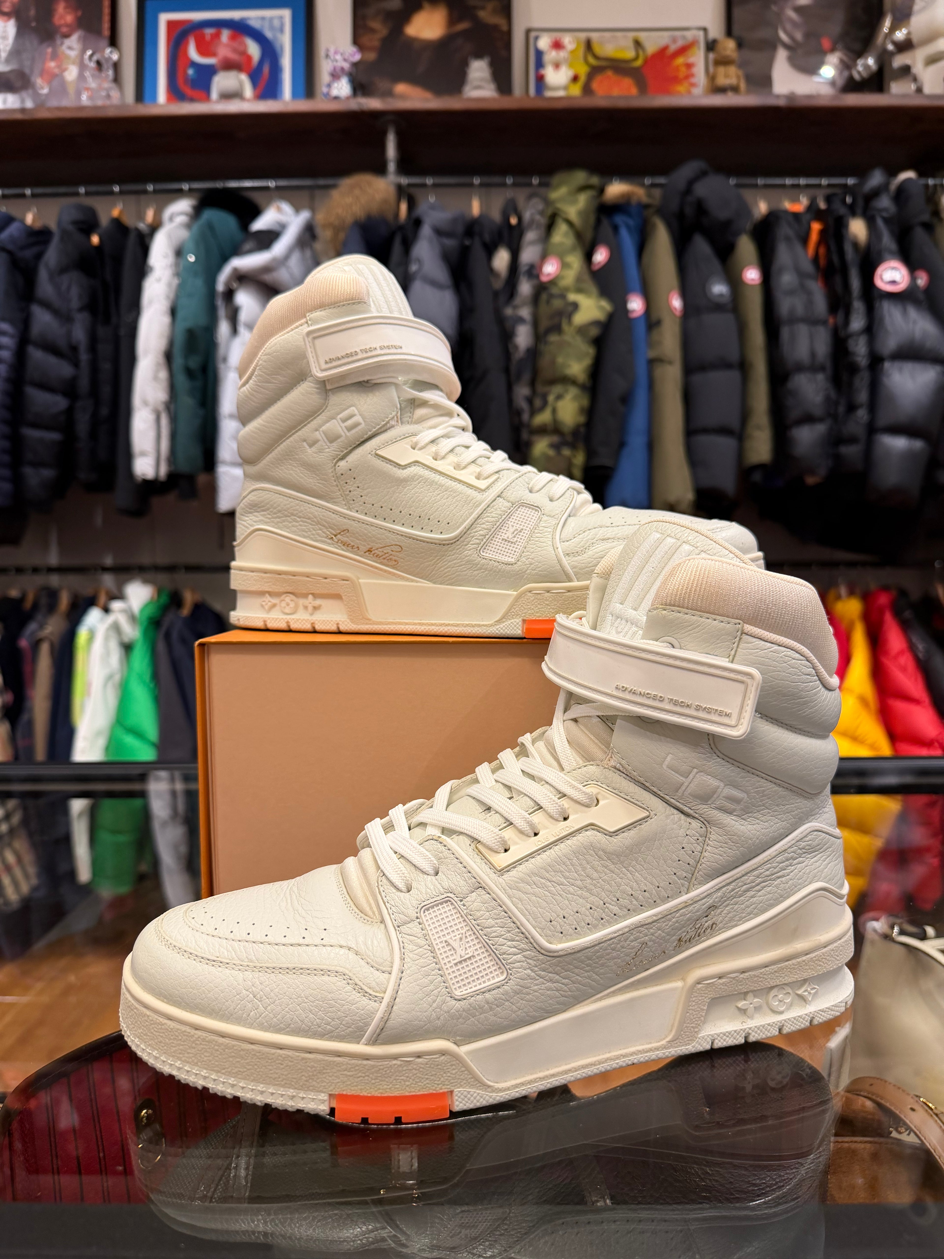 Louis Vuitton 408 Trainer High Top Sneaker - Grey/White