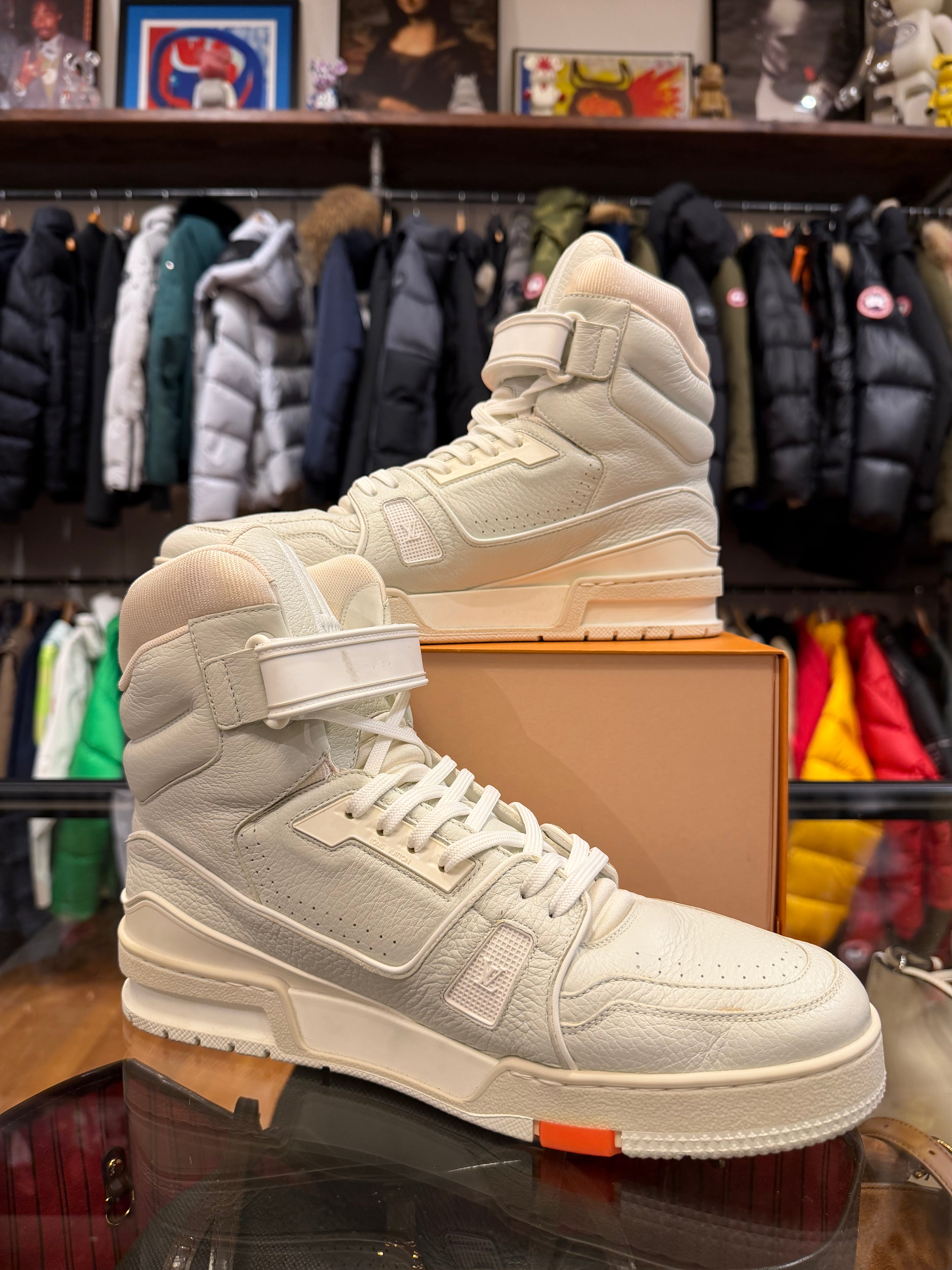 Louis Vuitton 408 Trainer High Top Sneaker - Grey/White