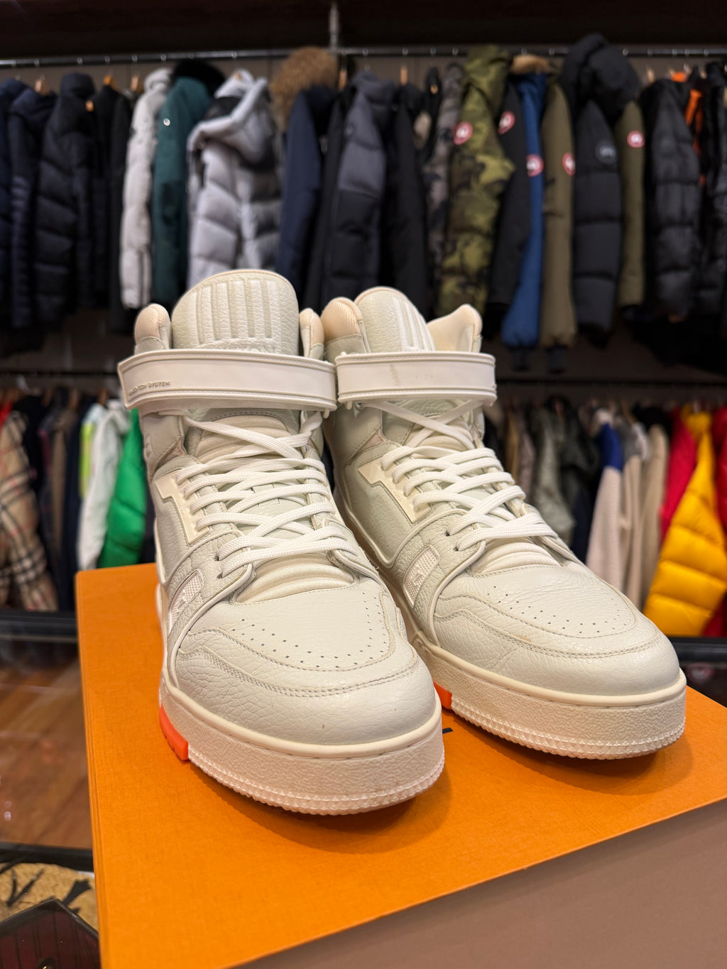 Louis Vuitton 408 Trainer High Top Sneaker - Grey/White