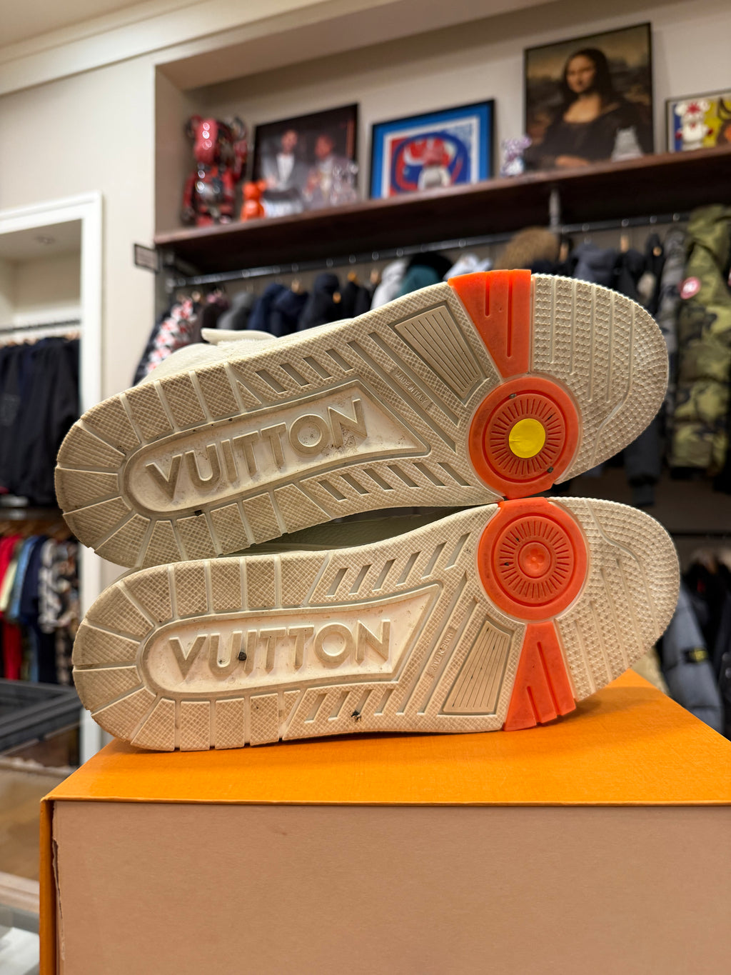 Louis Vuitton 408 Trainer High Top Sneaker - Grey/White