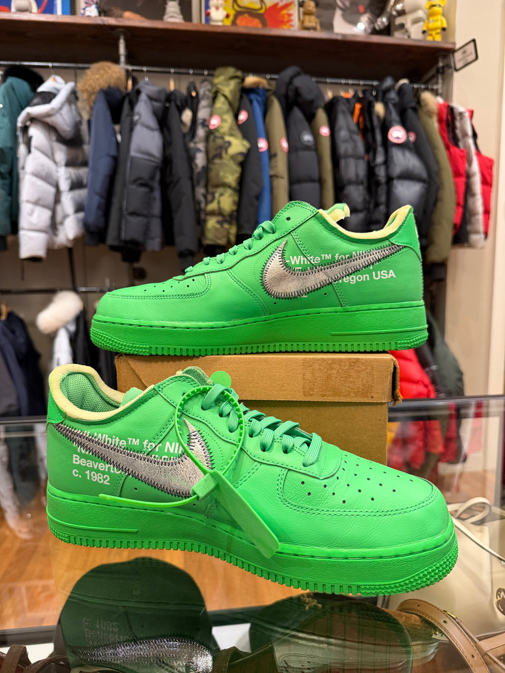 Off-White x Nike Air Force 1 Low SP - Brooklyn/ Light Spark Green