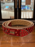 BB Simmons Rhinestone Croc Leather Strap