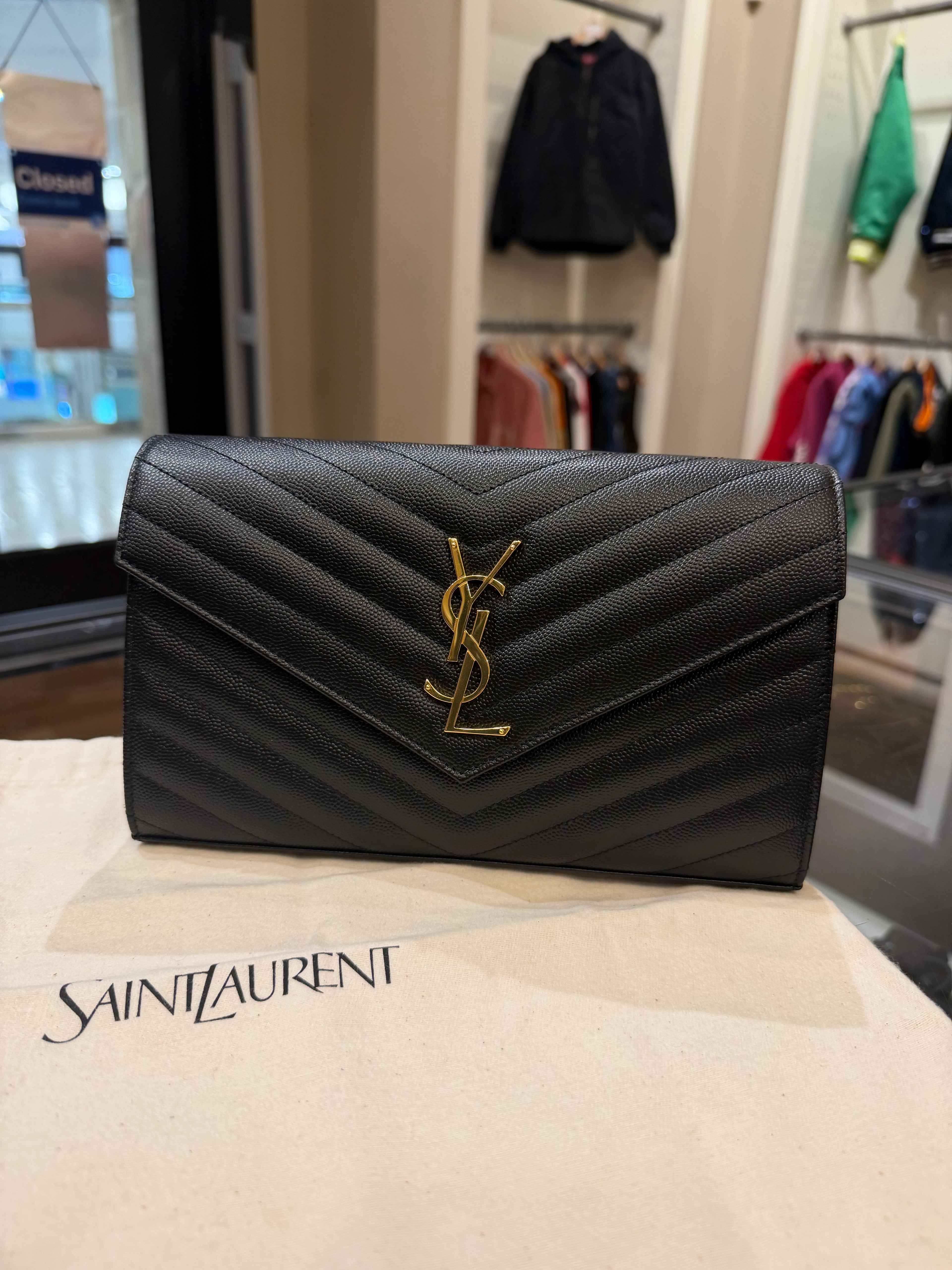 Saint Laurent Cassandre Envelope Pouch