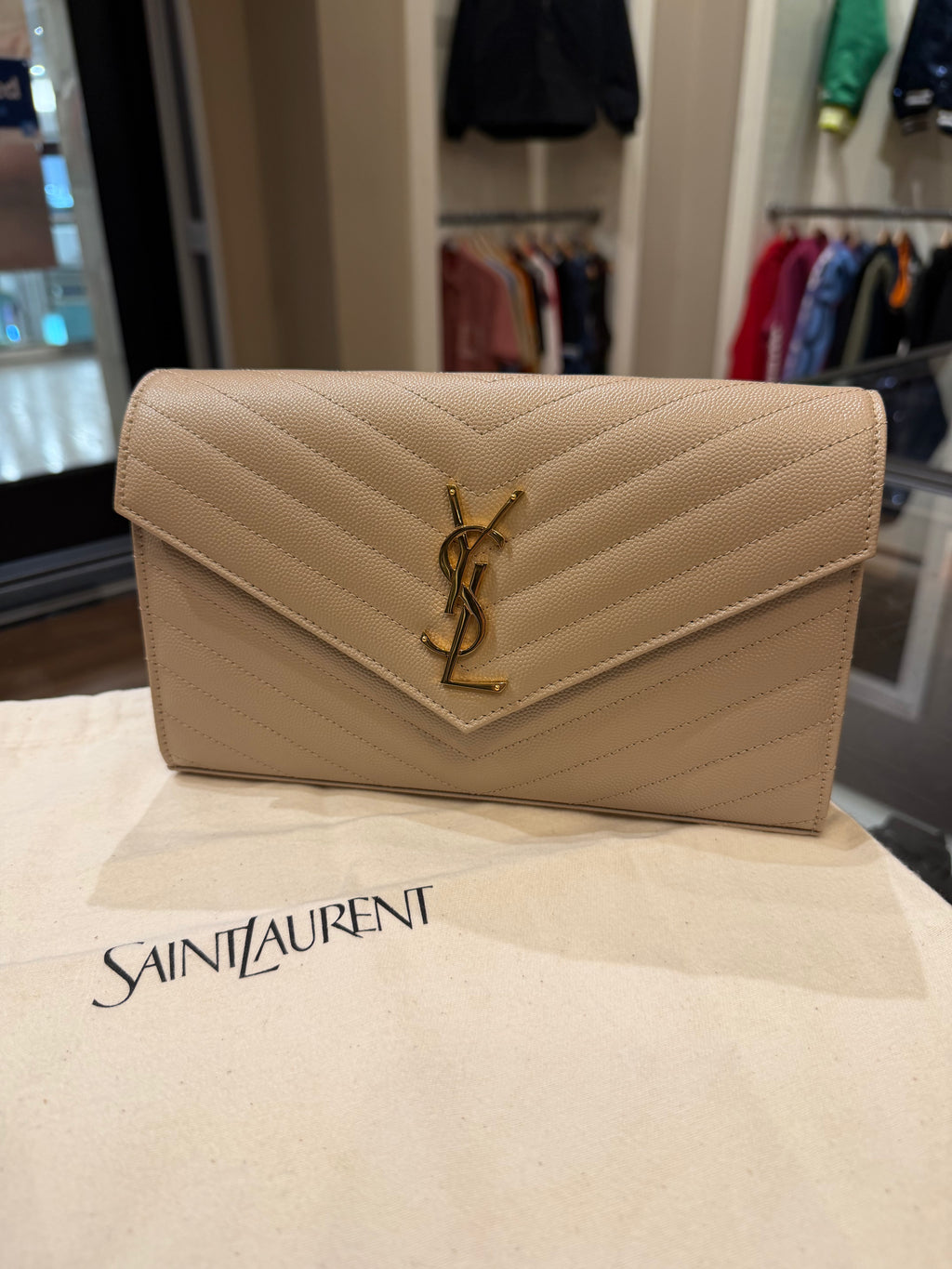 Saint Laurent Cassandre Envelope Pouch