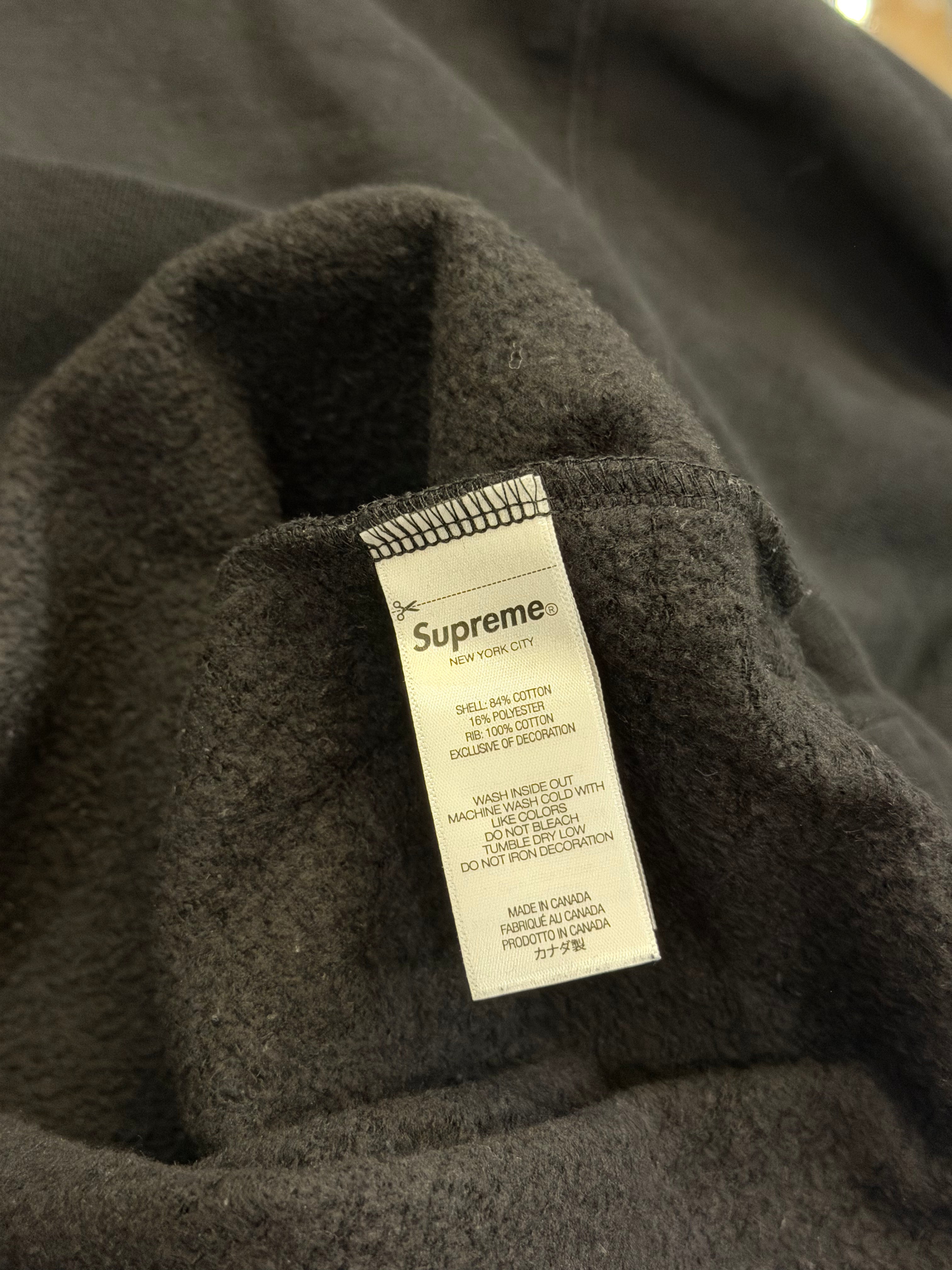 Supreme Plaid Arc Crewneck - Black