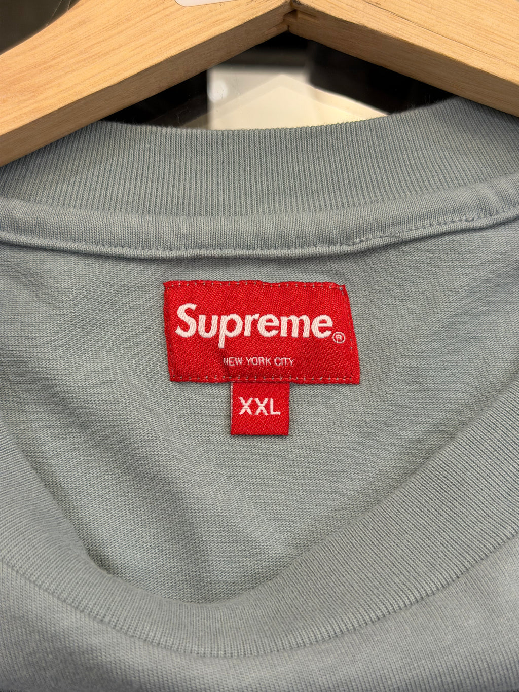 Supreme Box Logo Patch LS
Shirt - Blue