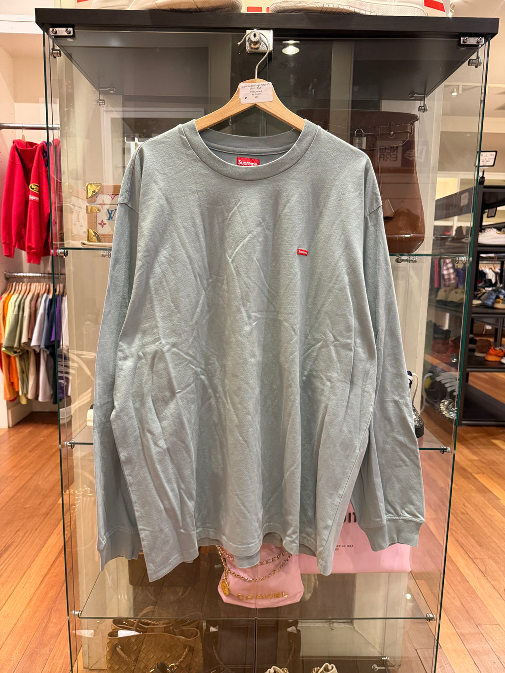 Supreme Box Logo Patch LS
Shirt - Blue