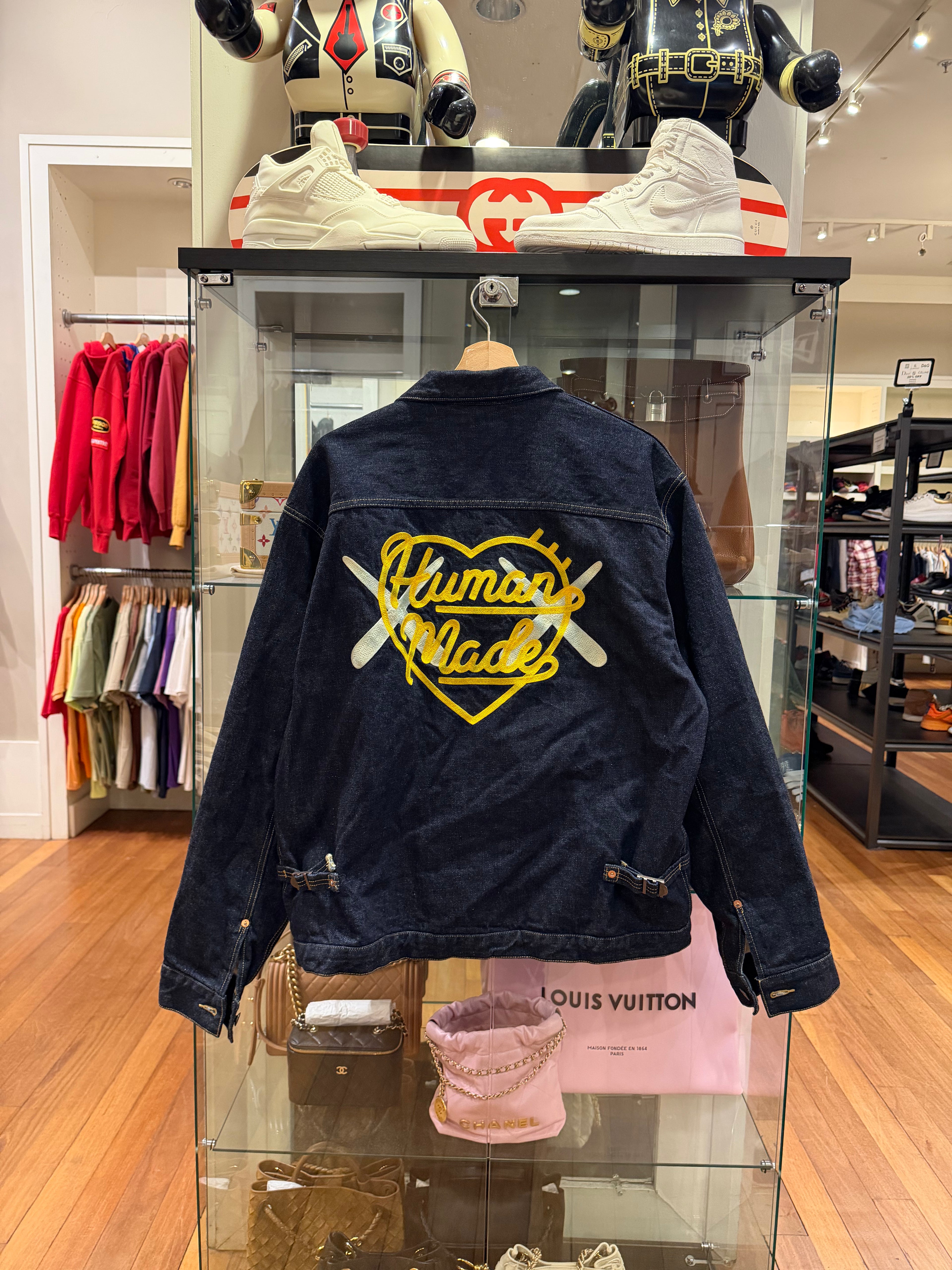 Human Made x KAWS Lined Denim Work Jacket - Indigo