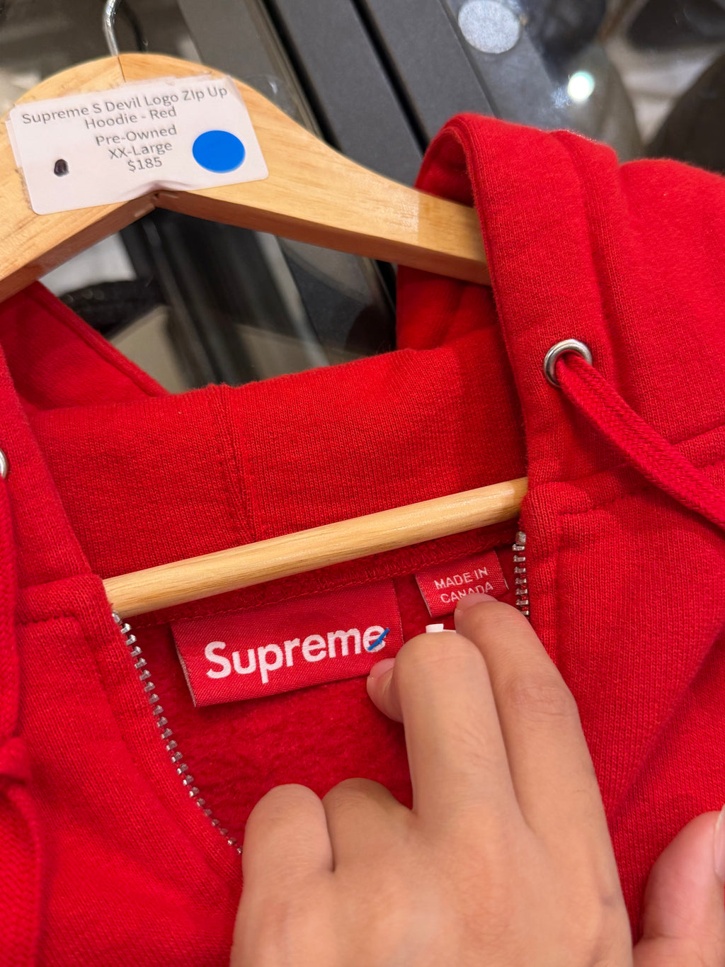 Supreme S Devil Logo ZIp Up
Hoodie - Red