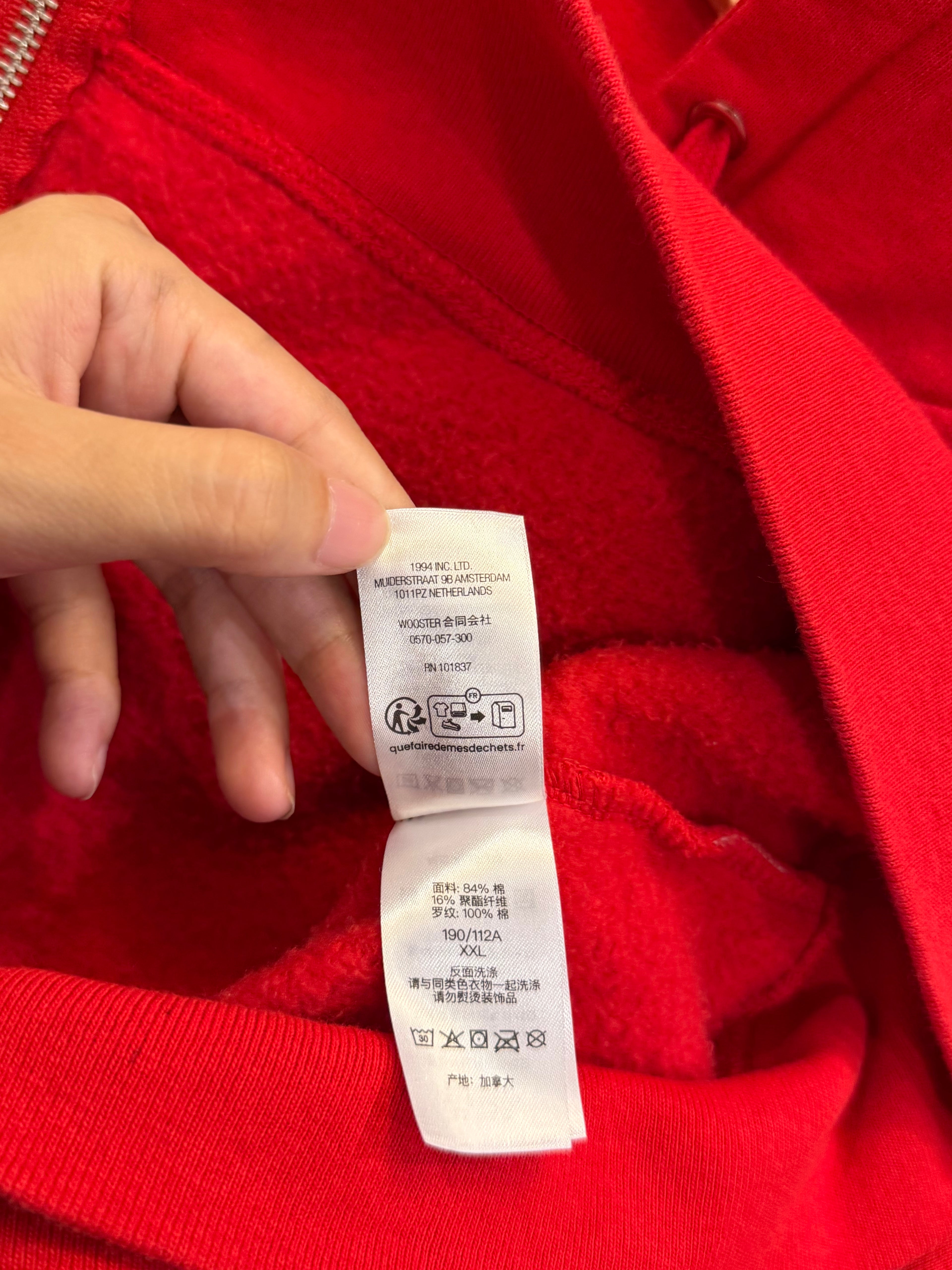 Supreme S Devil Logo ZIp Up
Hoodie - Red