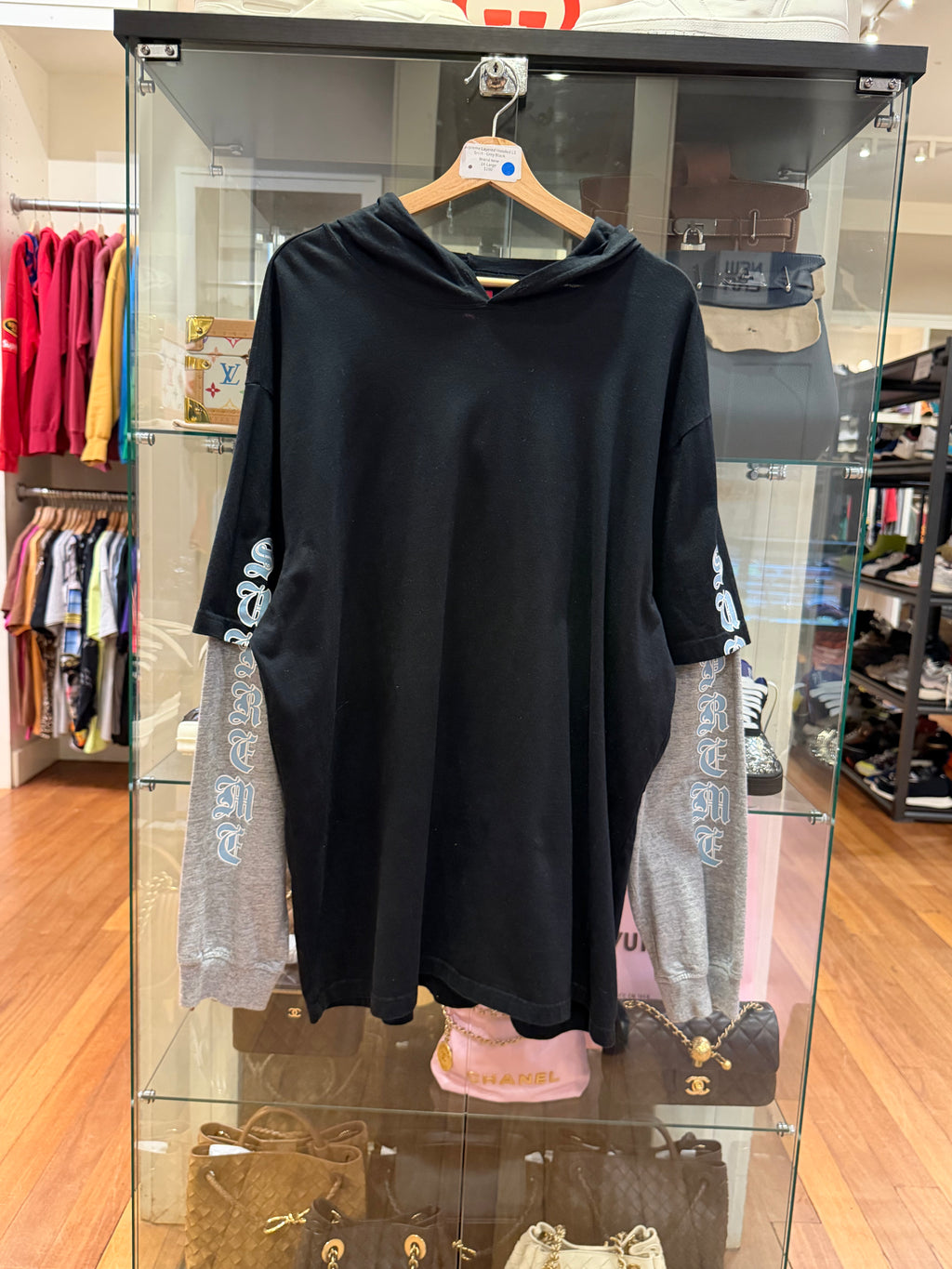Supreme Layered Hooded LS
SHirt - Grey Black