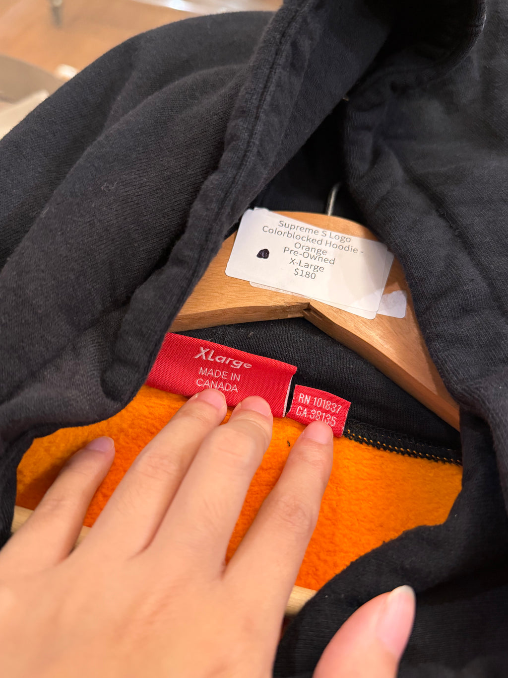 Supreme S Logo
Colorblocked Hoodie