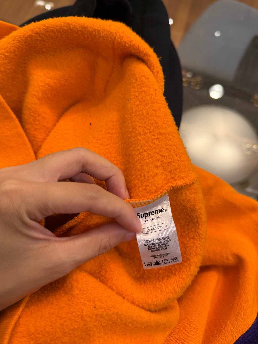 Supreme S Logo
Colorblocked Hoodie