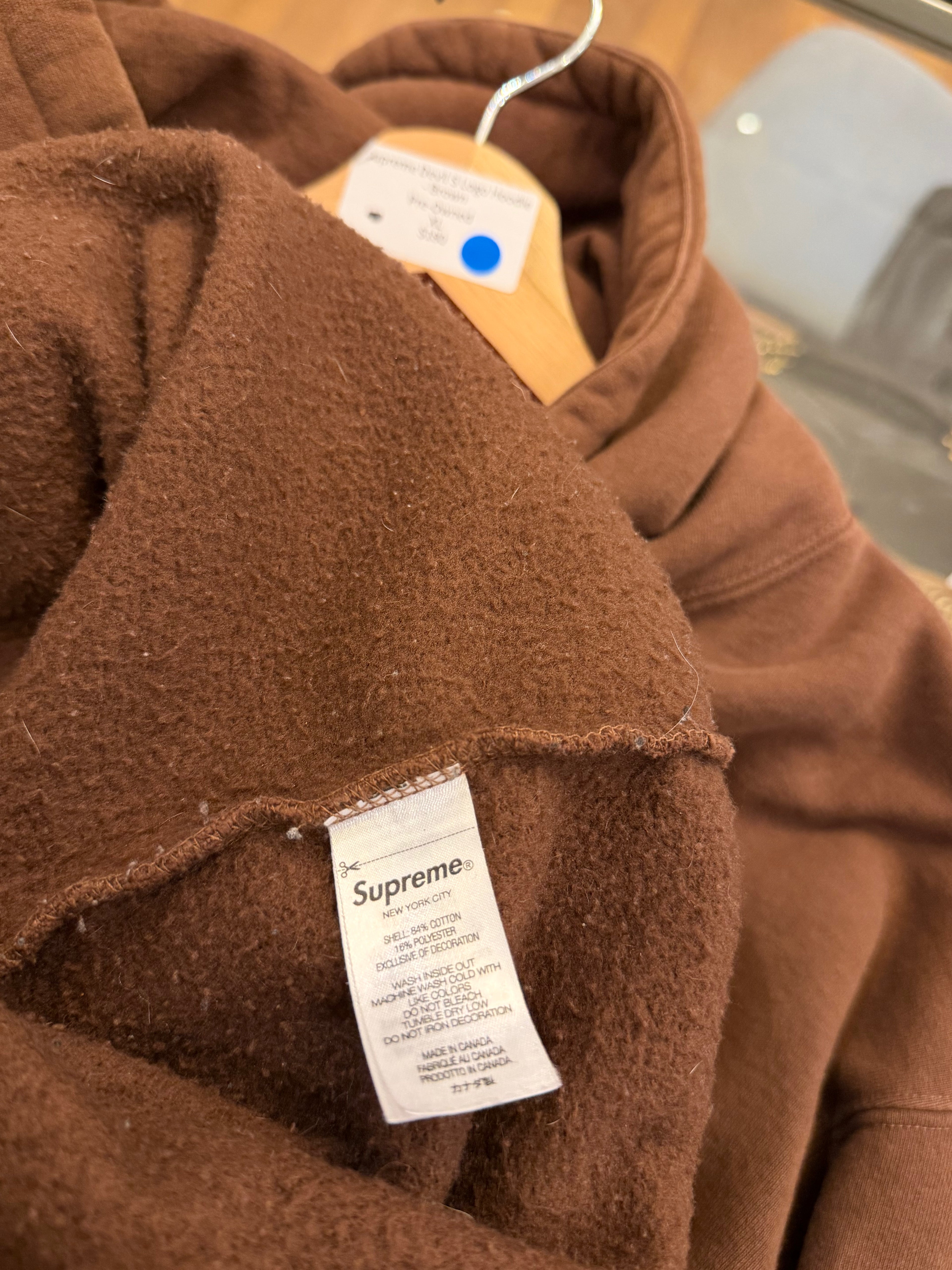 Supreme Devil S Logo Hoodie
- Brown