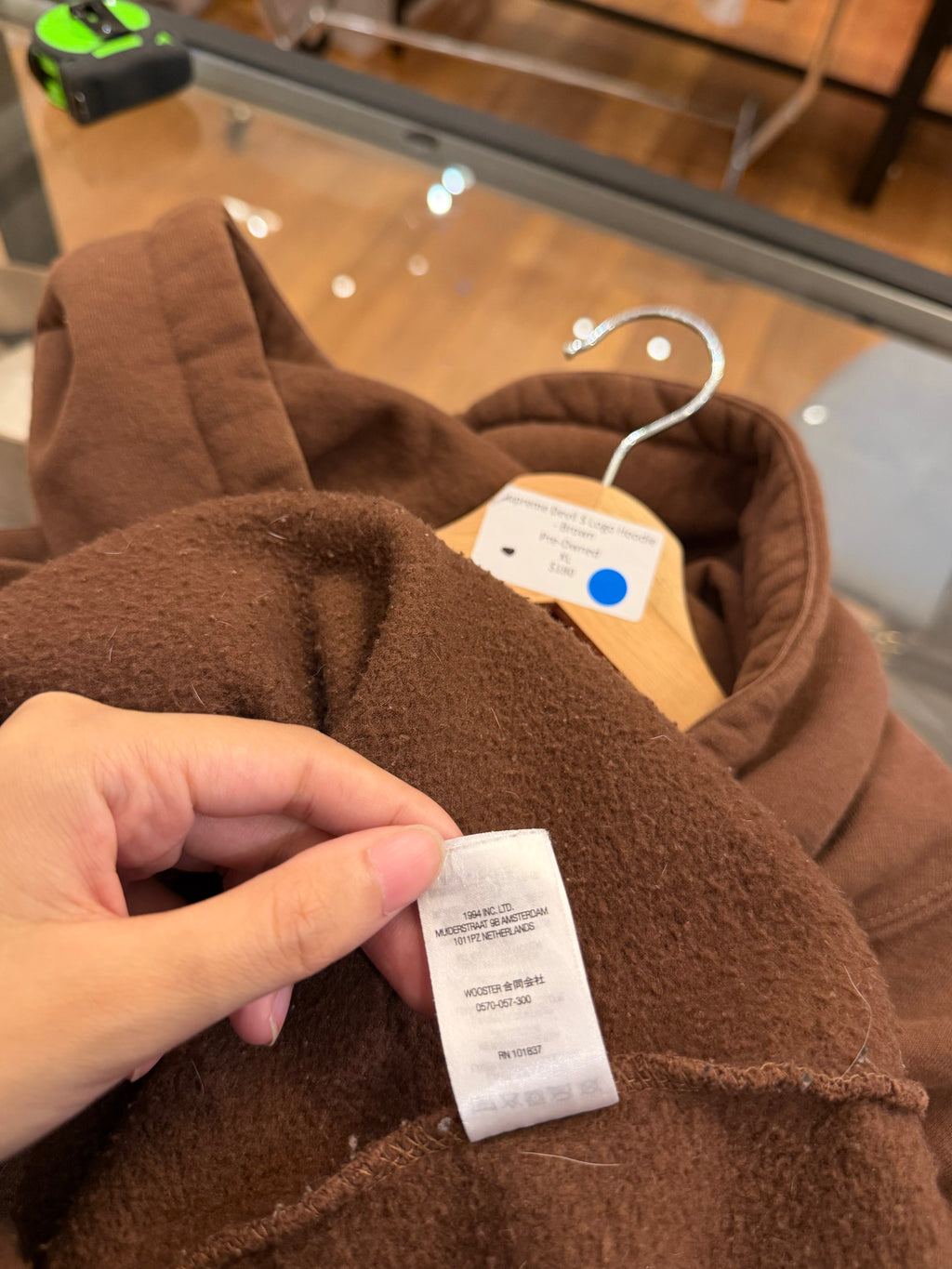 Supreme Devil S Logo Hoodie
- Brown