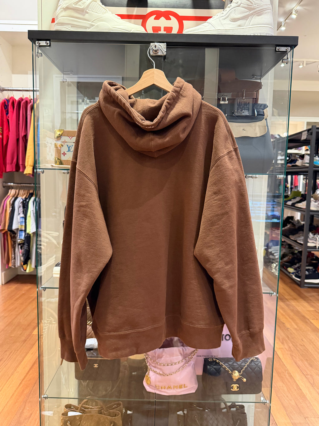 Supreme Devil S Logo Hoodie
- Brown