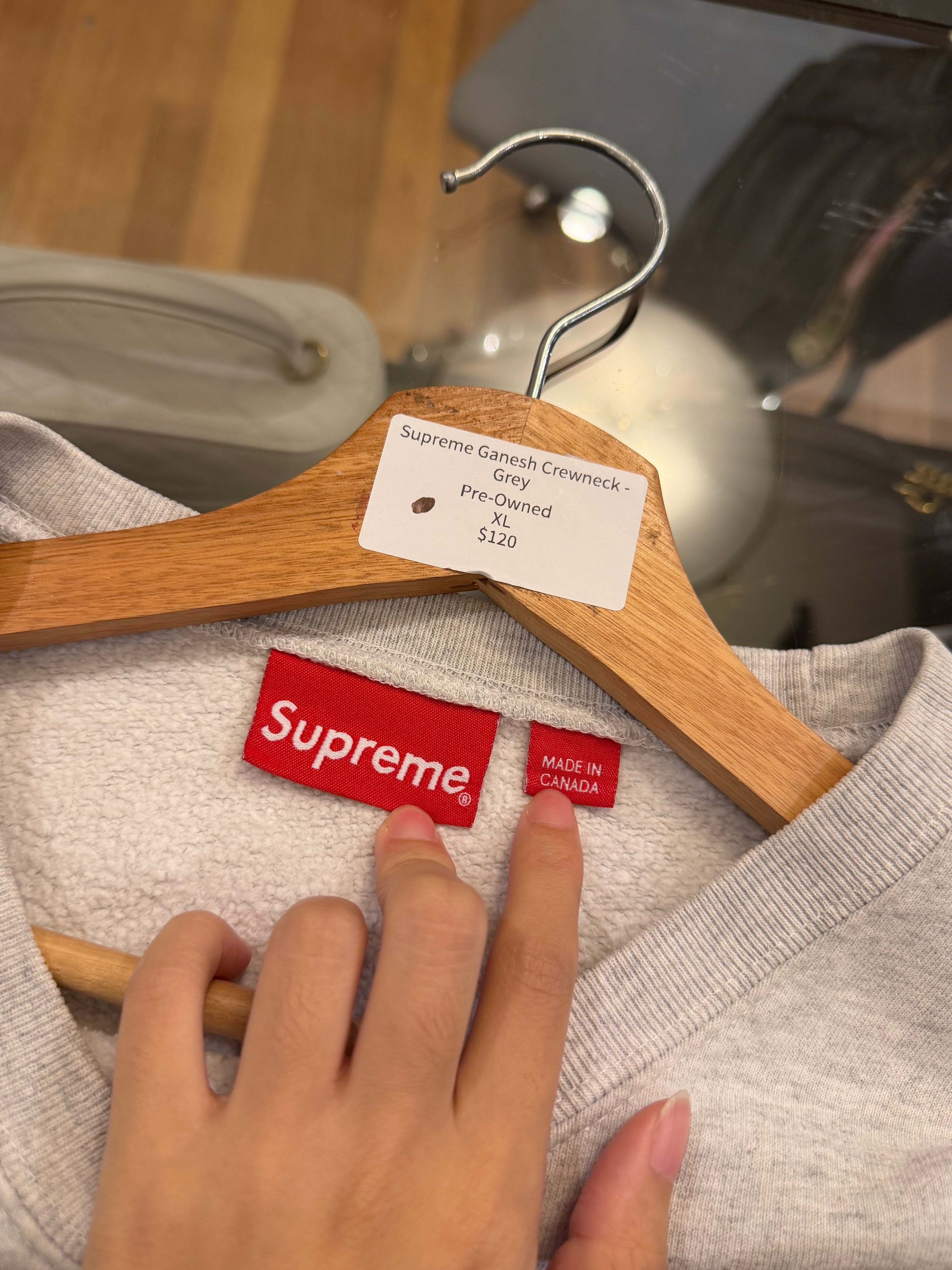 Supreme Ganesh Crewneck -Grey