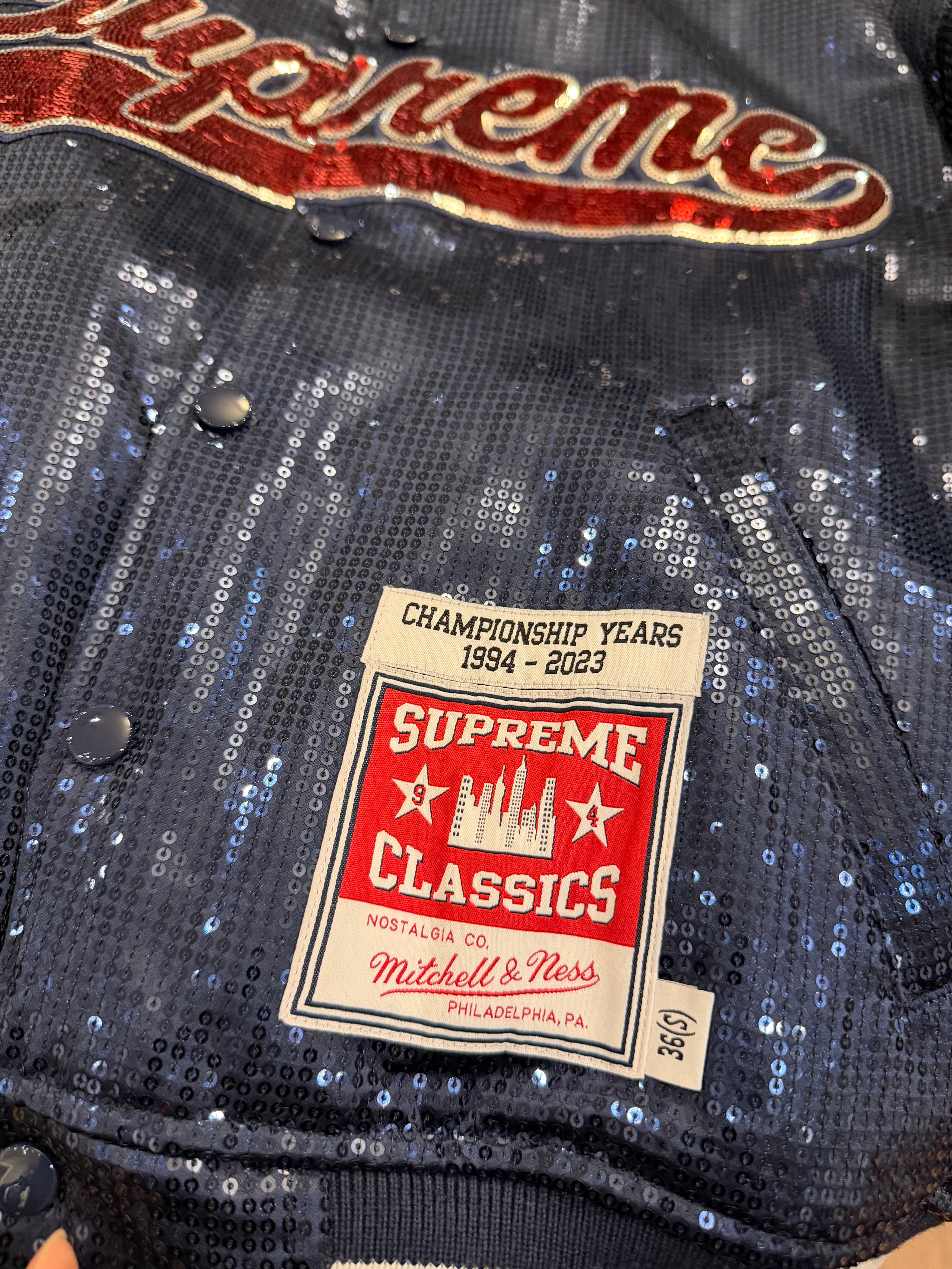 Supreme Mitchell Ness
Sequin Jacket