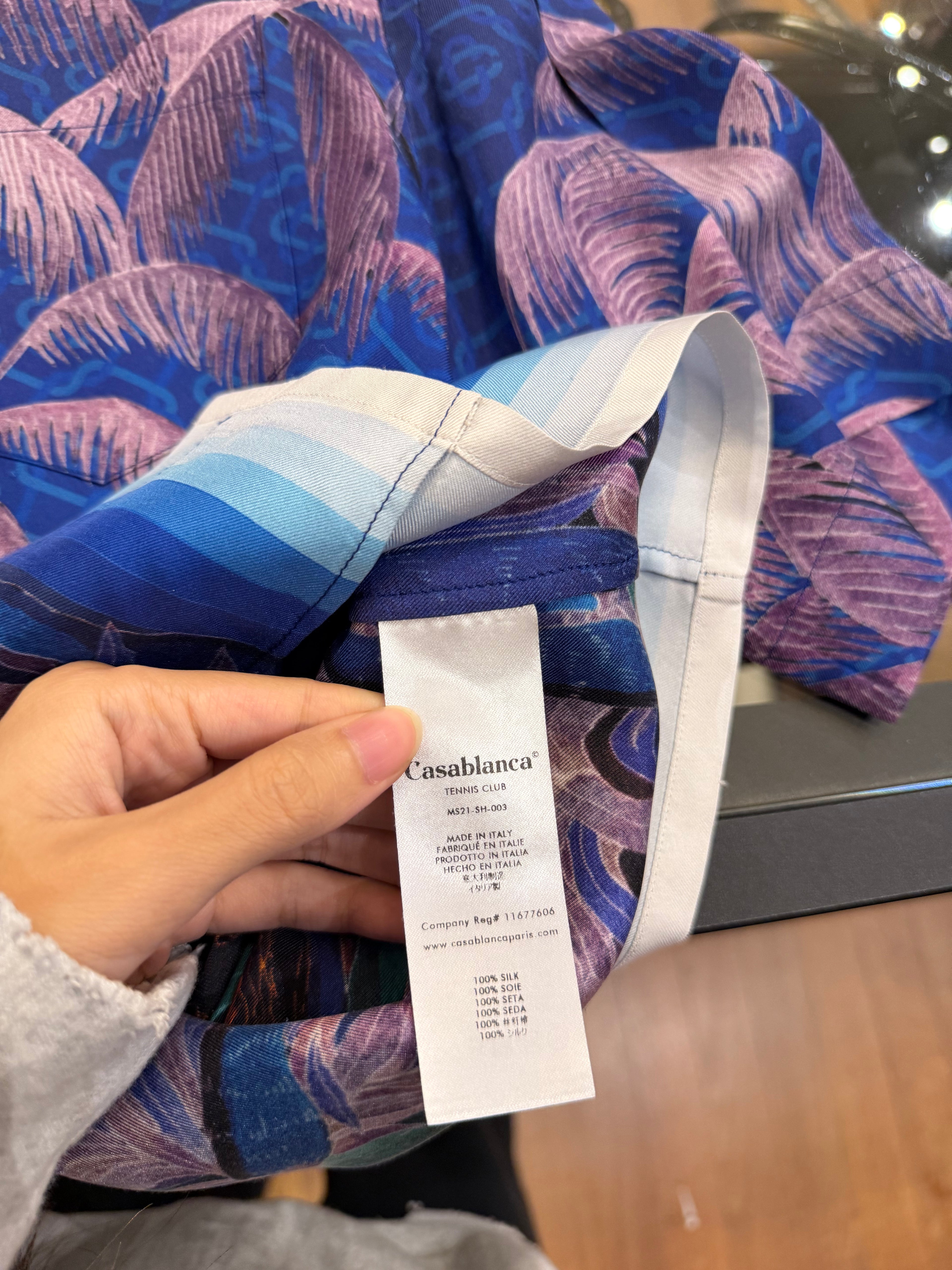 Casablanca Nuit A Maui
Printed Silk Shirt