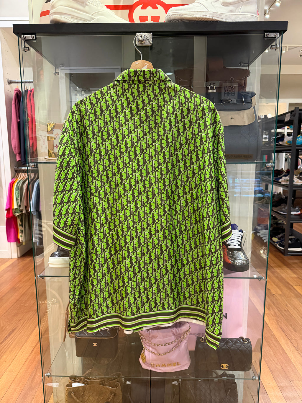 Dior Oblique Silk Shirt - Green