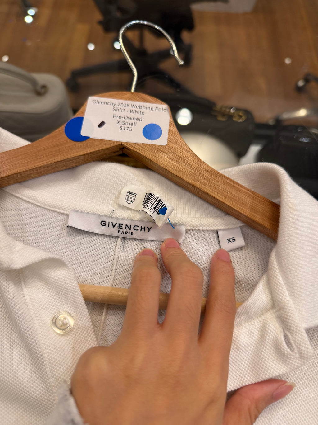 Givenchy 2018 Webbing Polo
Shirt - White