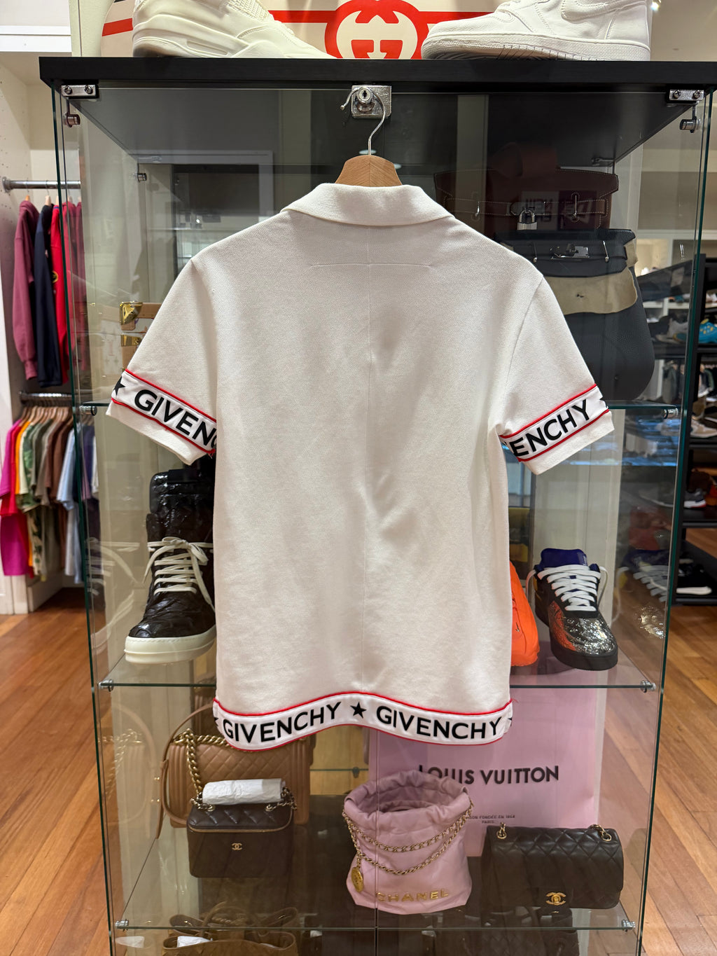 Givenchy 2018 Webbing Polo
Shirt - White