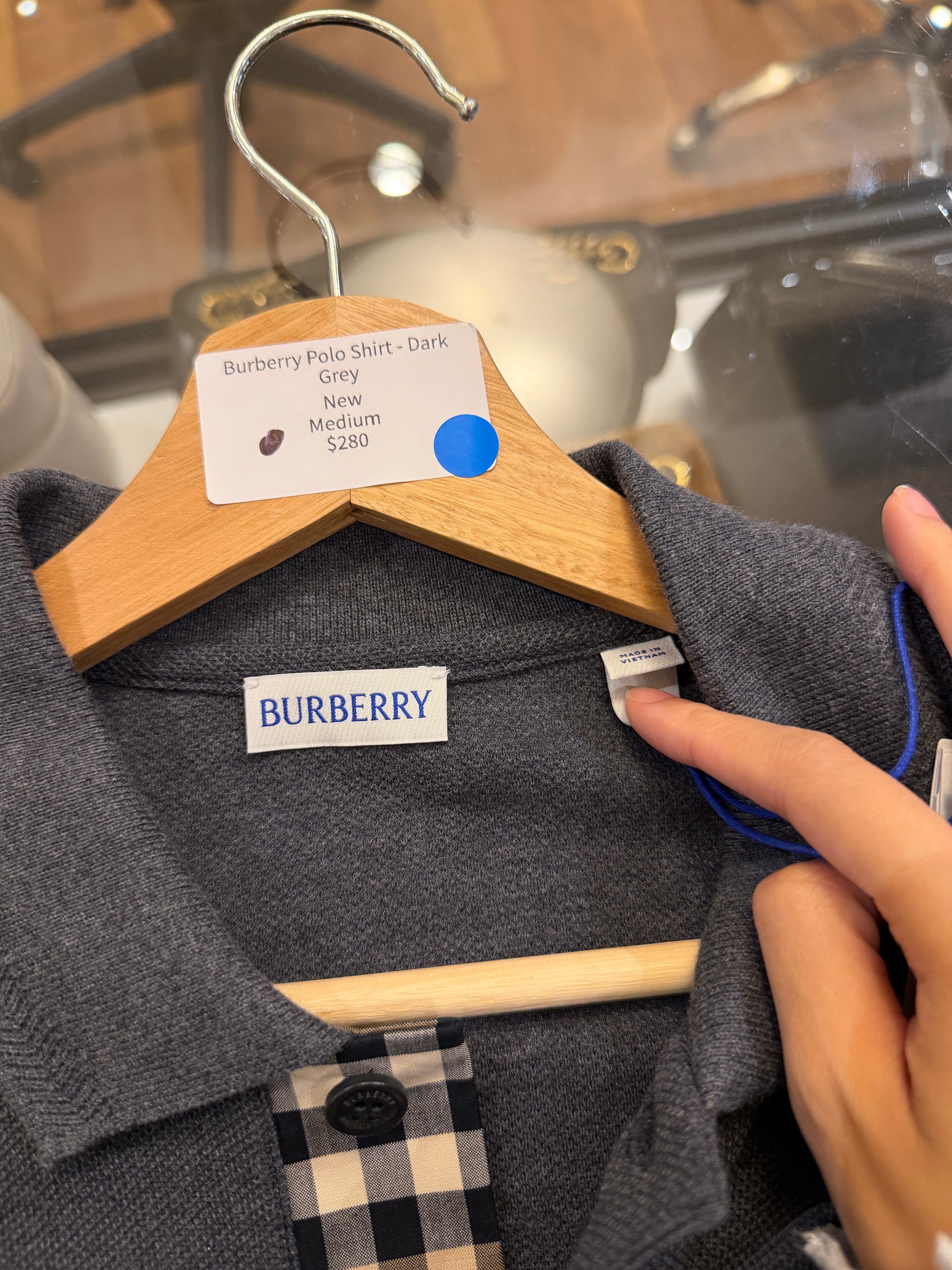 Burberry Polo Shirt - Dark
Grey