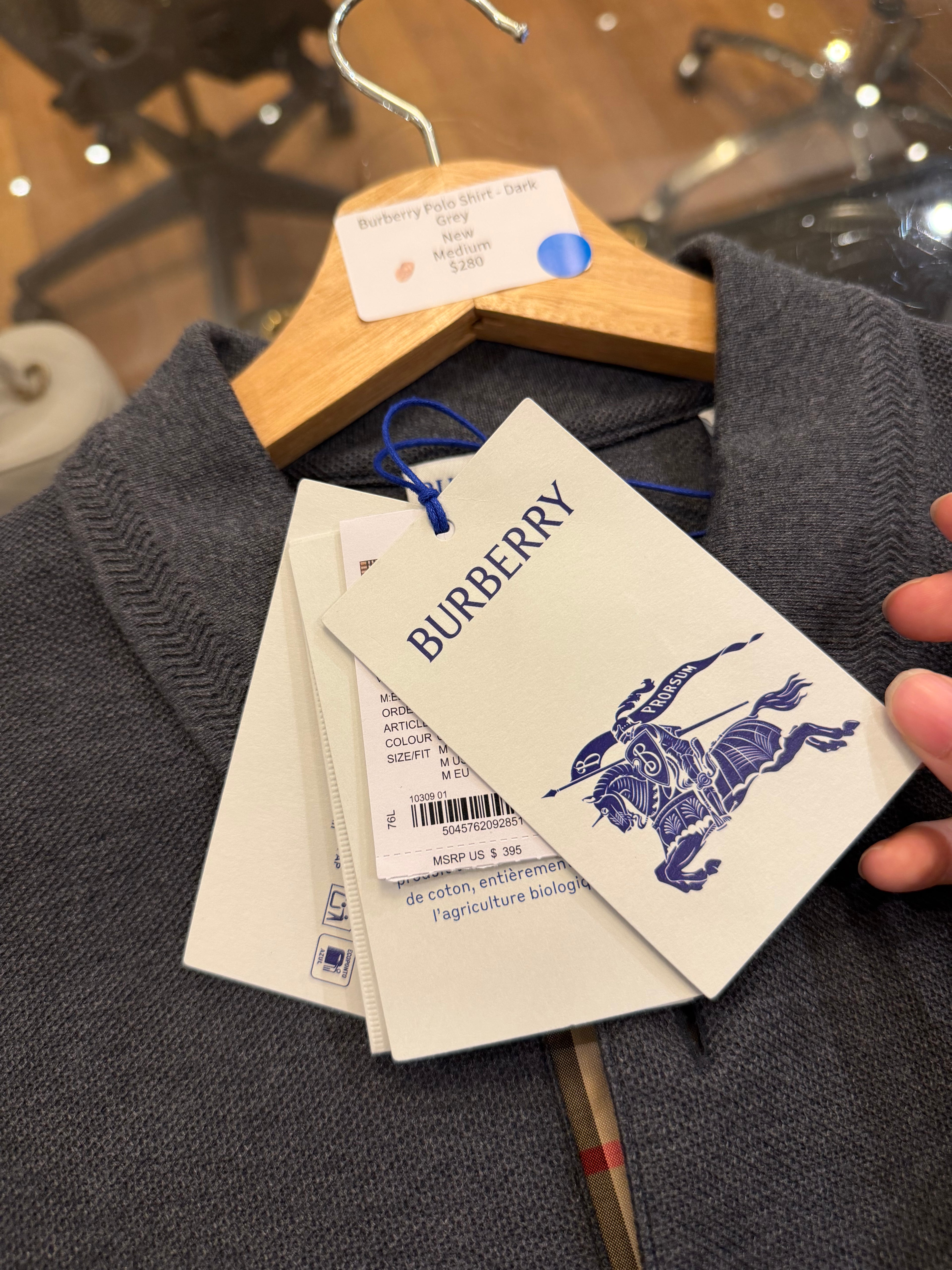 Burberry Polo Shirt - Dark
Grey