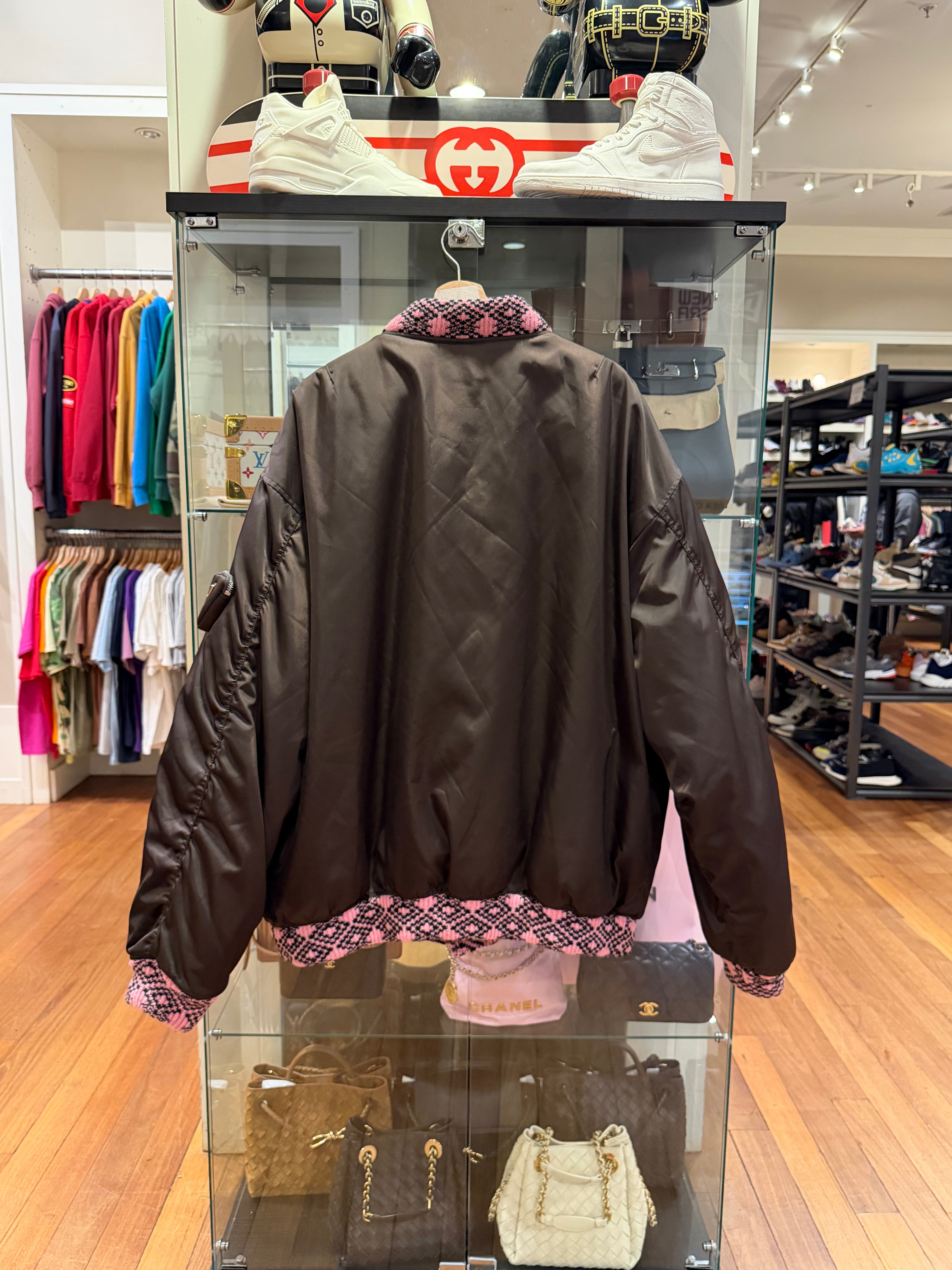 Prada by Raf Simmons Bomber Jacket - Brown